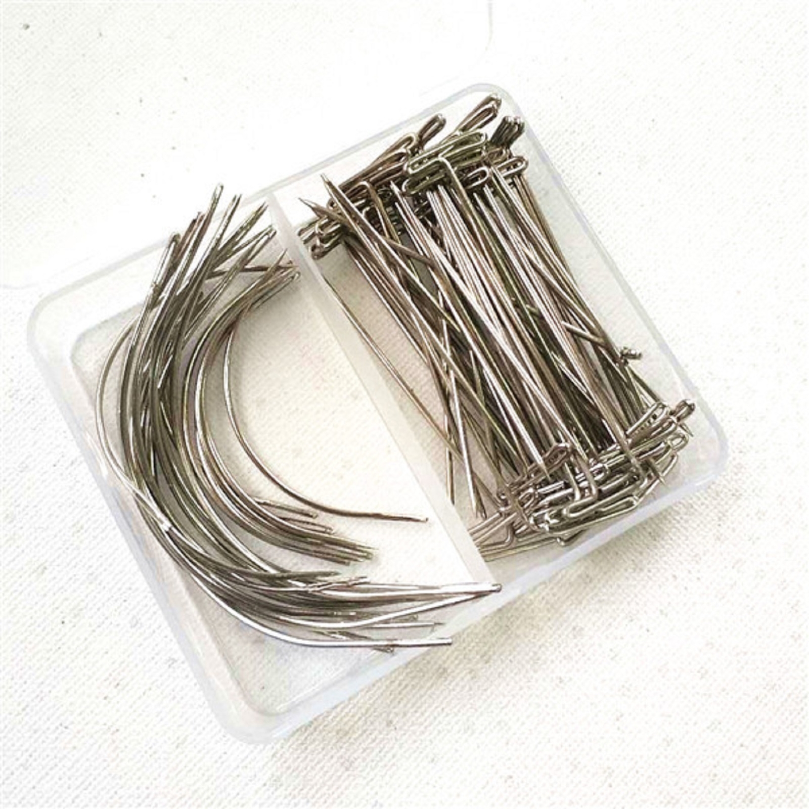 71 Pieces Wig Making Kits Sewing T Pins C Pins and Thread Set Wig Pins DIY