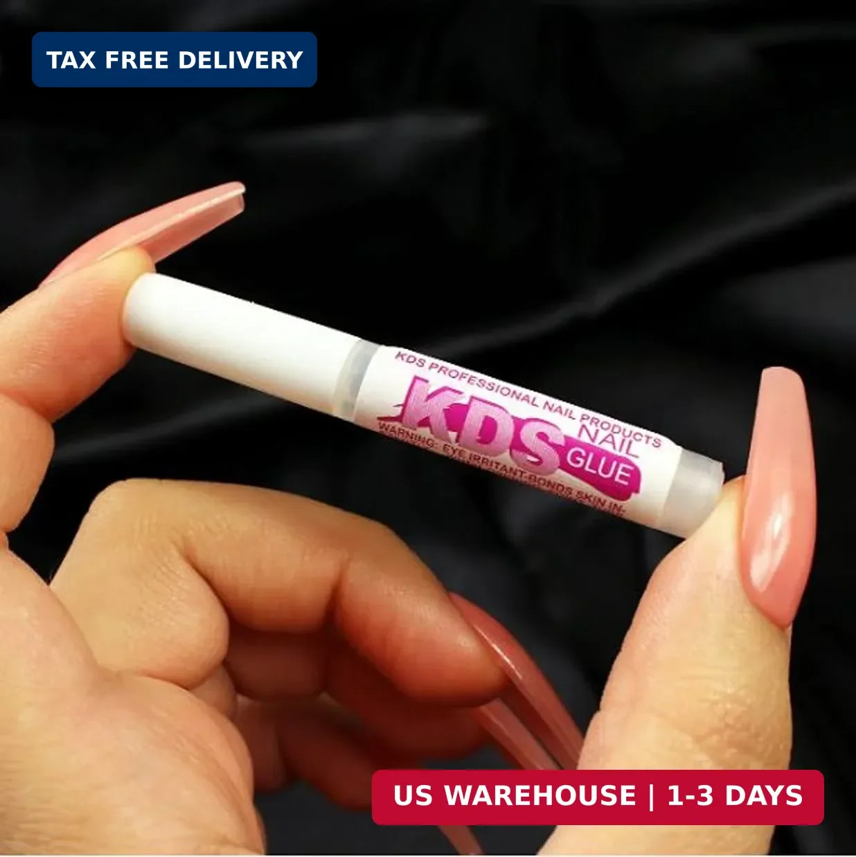 5 pcs KDS Nail Tip Glue – Adhesive Super Bond for Acrylic Nails Tips – 0.07 oz f