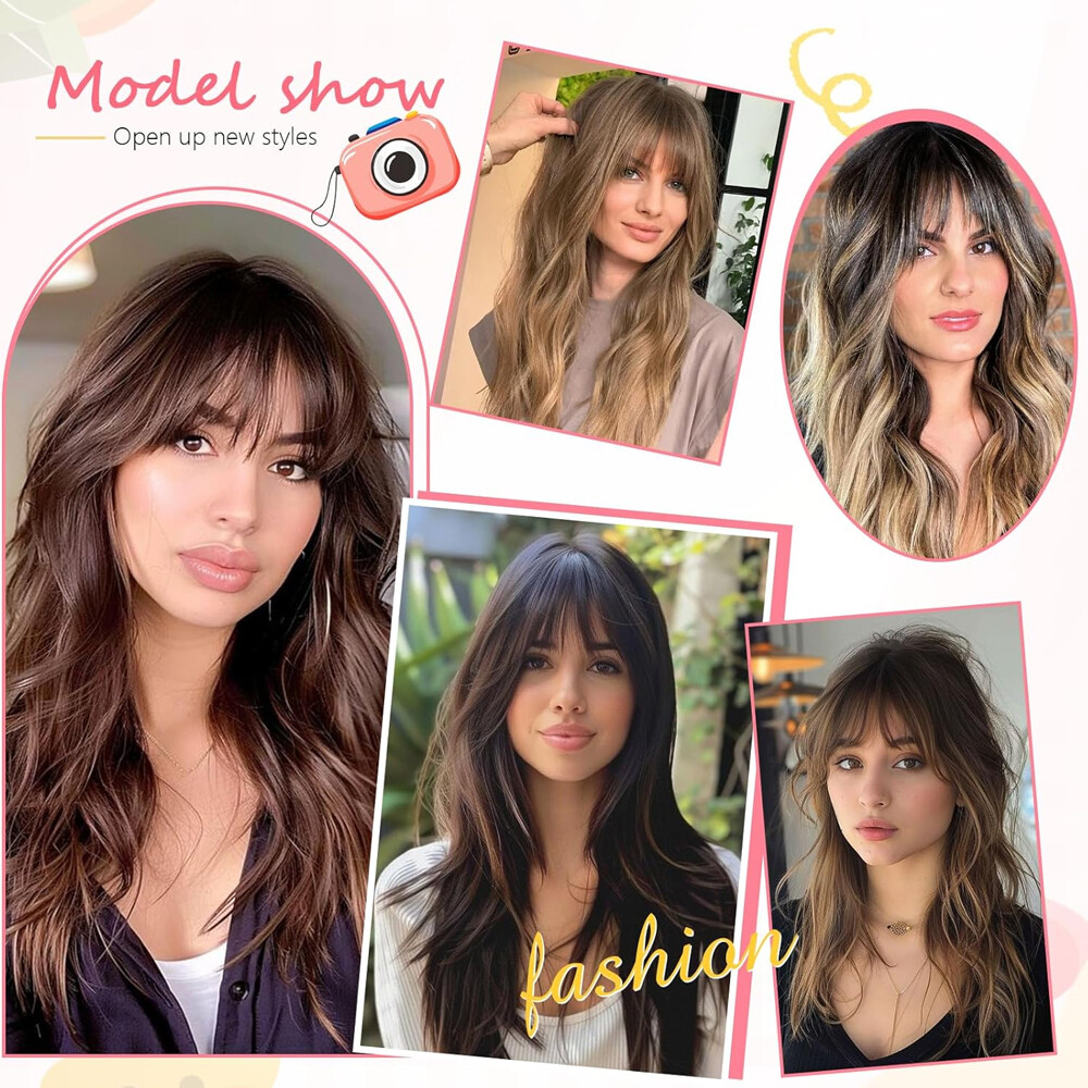 Clip In 100% Thin Thick Fringe Bangs Remy Human Hair Hairpiece Topper For Women