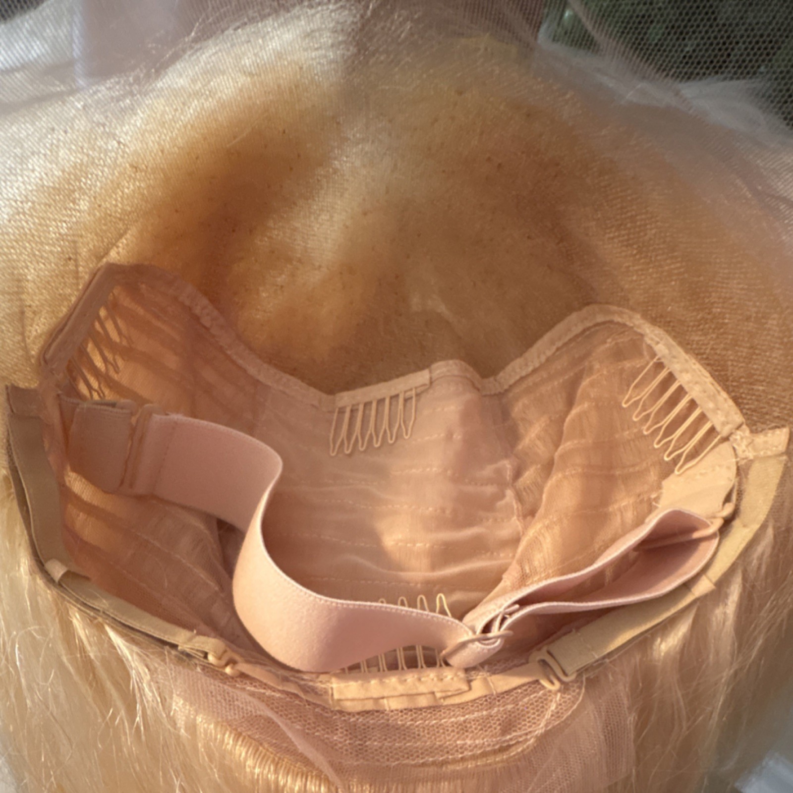 13×6 Straight human Hair Wig Blond Free-Part Classic Cap 180% density 22”