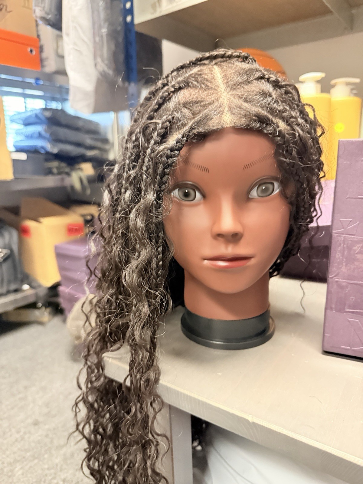 👍good Brand LUVME Human Hair Wig Long Black Wavy Wig Open Box No Accessories