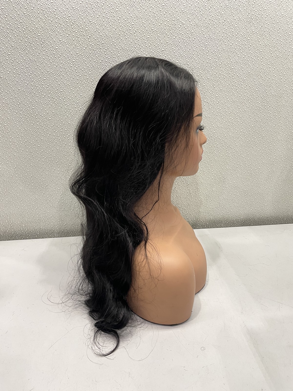 Durya Natural Black 250% Density Human Hair Lace Front Wig 26″
