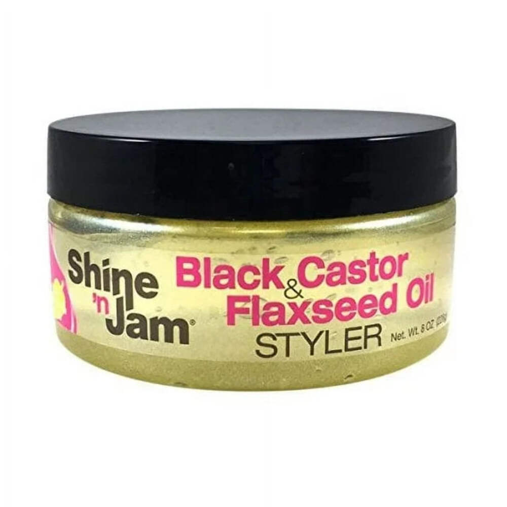 Shine & Jam Black Castor & Flaxseed Oil Gel