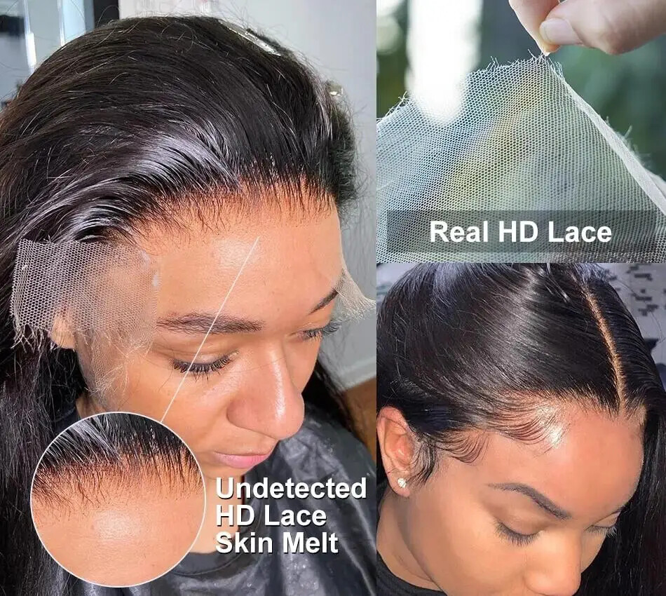 13×4 13×6 Lace Front 360 Lace Frontal Wig Human Wigs Women 5×5 Wig 200 Density