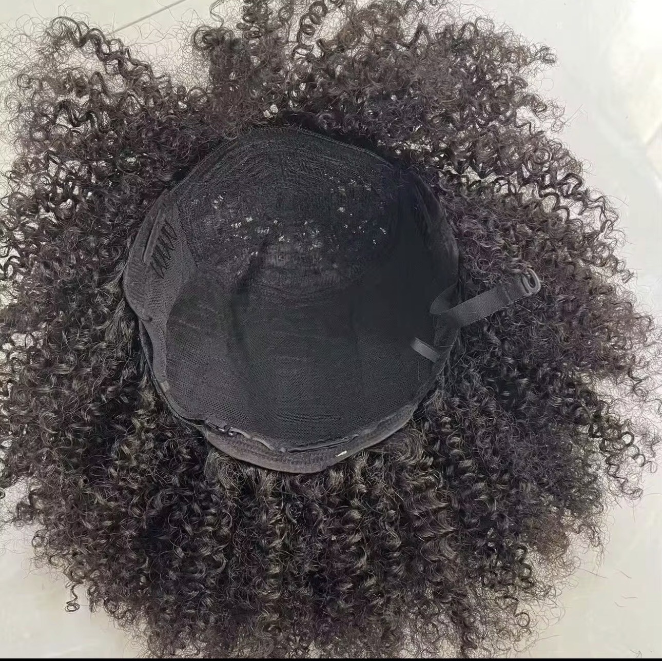 Kinky-Curly Afro Human Hair Wig Brazilian 200% Density