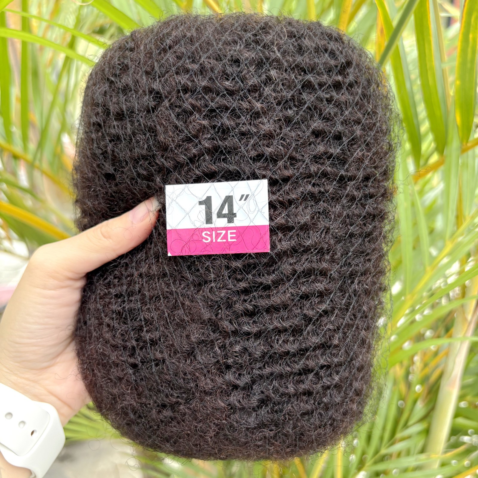 10-18In 30 or 50g/ Parck Natural 4C Afro Kinky Curly Bulk Human Hair Extension
