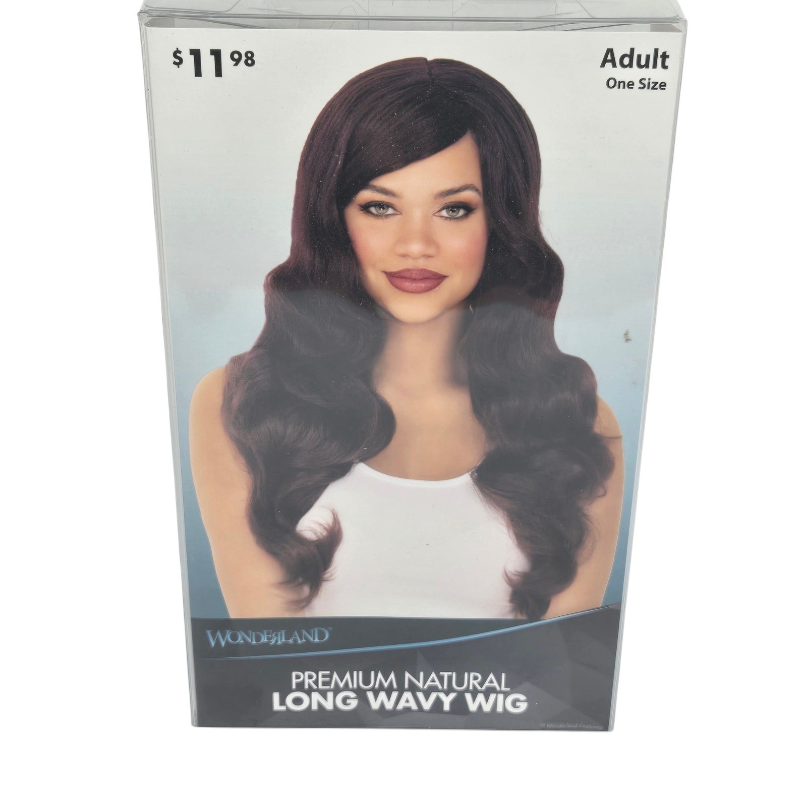 Wonderland Long Wavy Wig Adult One Size Chocolate Brown Premium Natural NIB