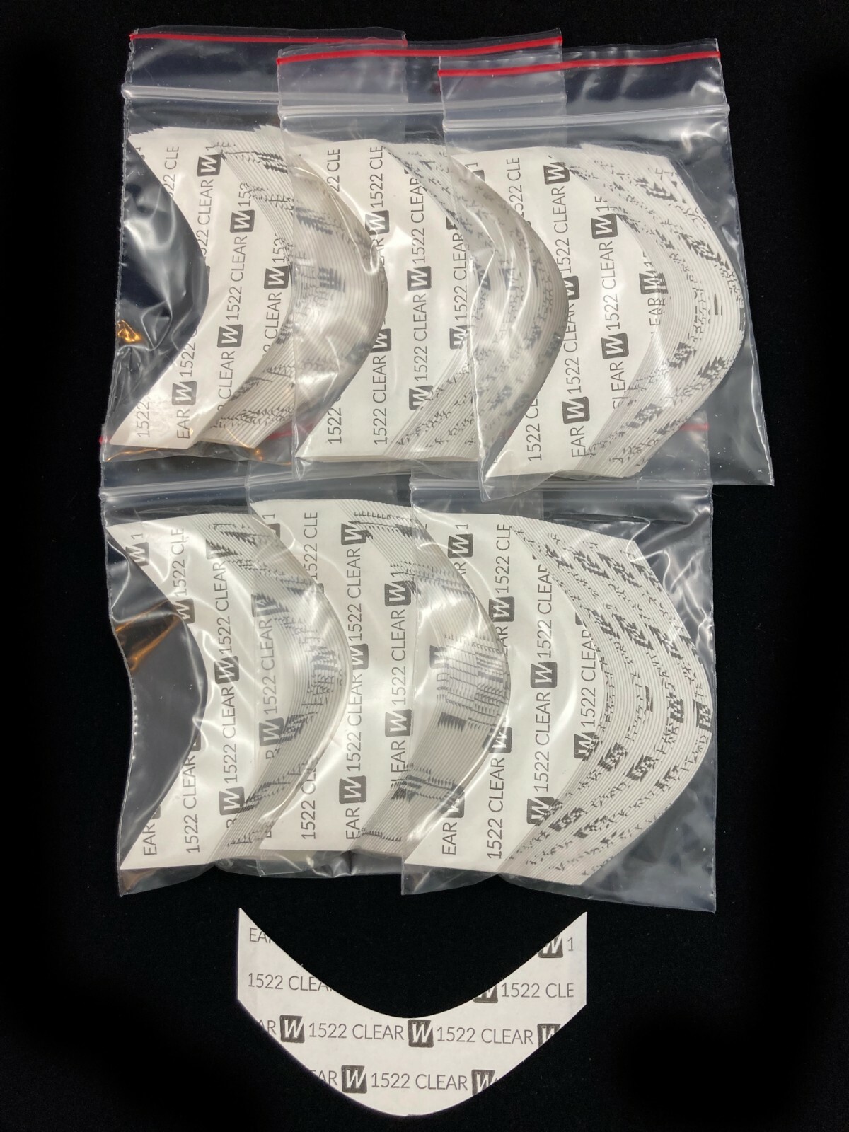 Walker 3M 1522 Hairpiece Tape 216 Pc Contour A Poly Wig Toupee 6 Packs PRIVATE