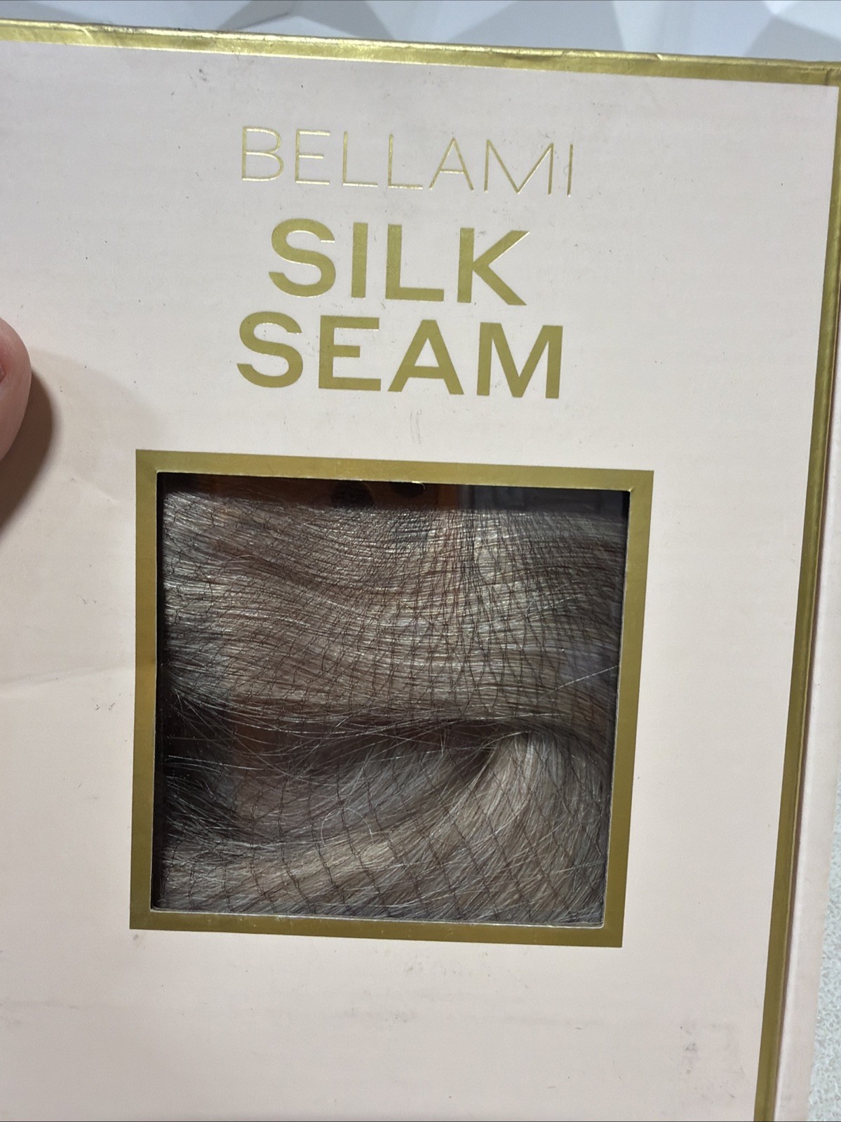 BELLAMI SILK SEAM CLIP INS 16in 140g Color Ash Bronde Marble Blend