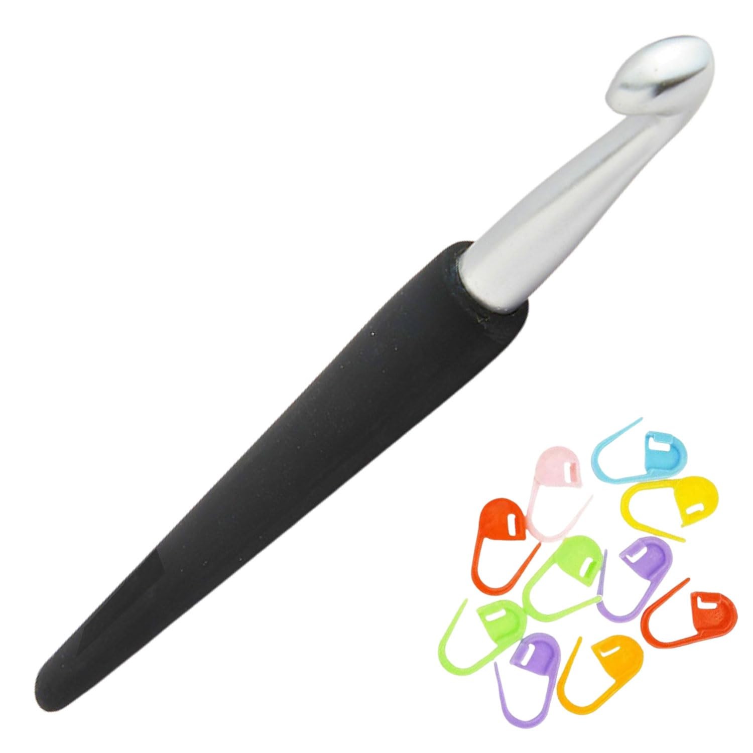 KnitPro Soft-Feel Silver Crochet Hook 6 inch, 2.50mm (15cm, 02.50mm (US –)