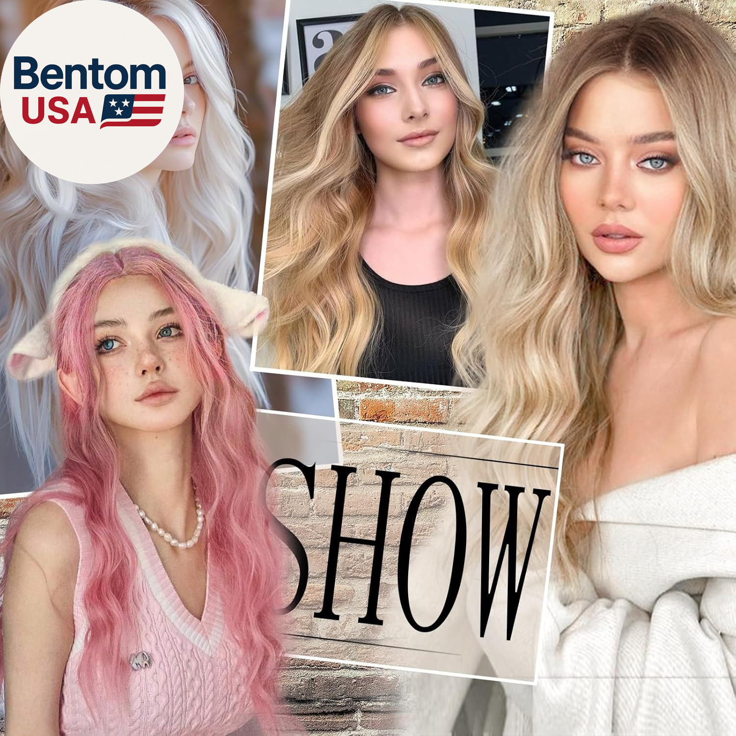 Long Ash Blonde Wavy Wig for Women 26 Inch Middle Part Curly Wavy Wig Natural Lo
