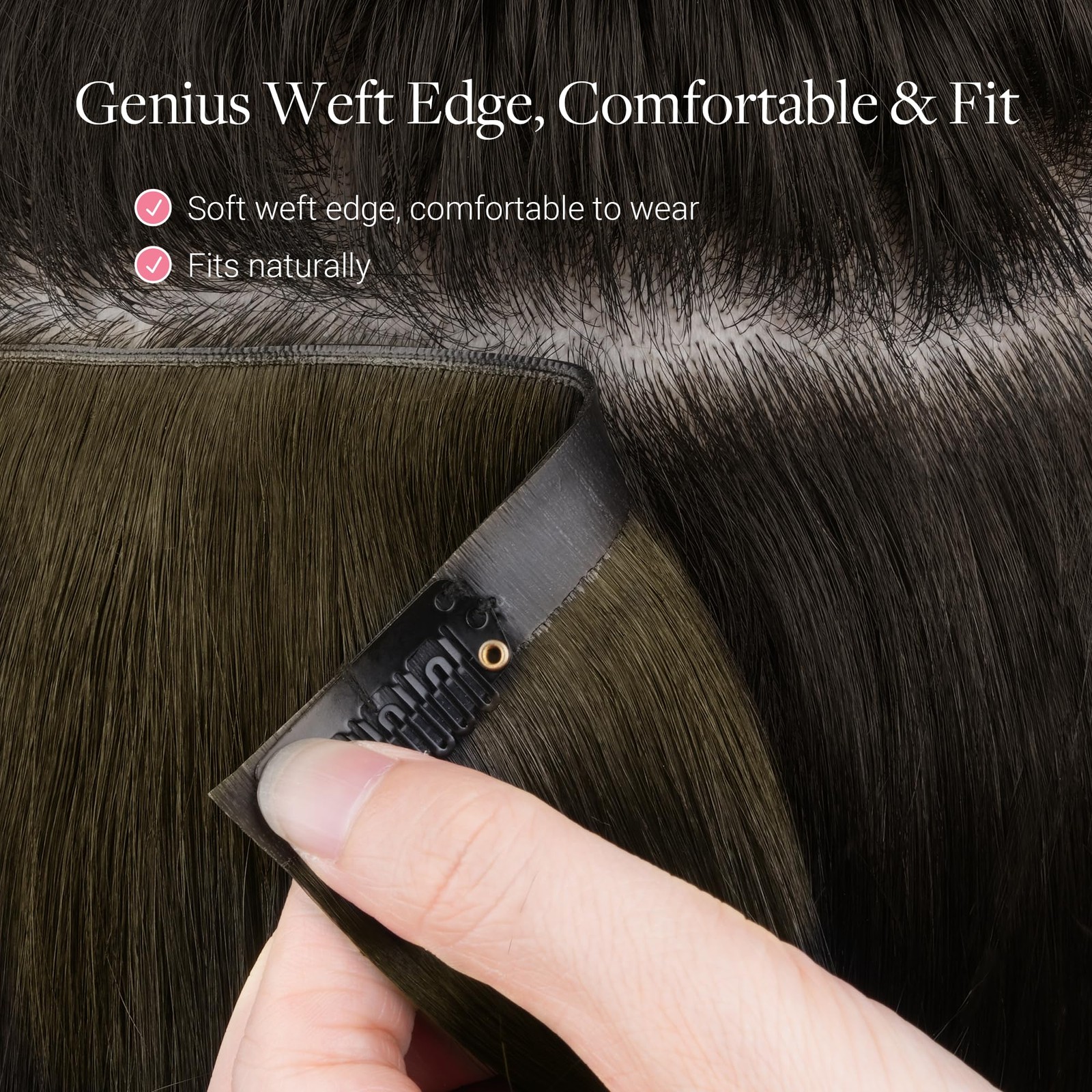 Goo Goo Genius Clip In Hair Extensions 16Inch 140G 7Pcs Seamless Pu Clip In