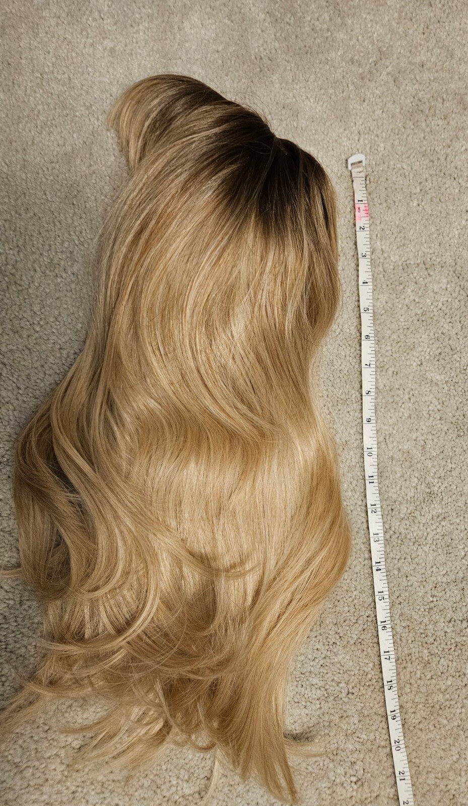 SUPER NATURAL LOOK MIXED BLONDE LAYERED BANGS WIG