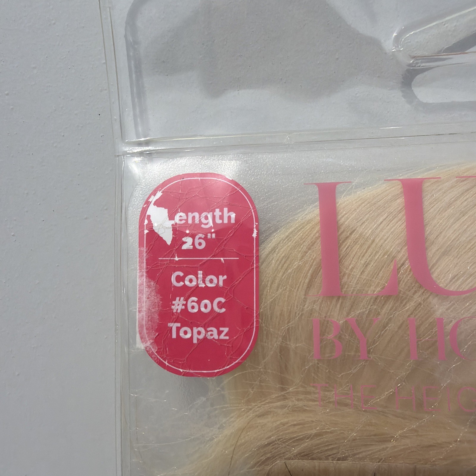 Hotheads Tape In Extensions LUSH Originals 26” 20 Pieces Topaz #60C Blonde NEW