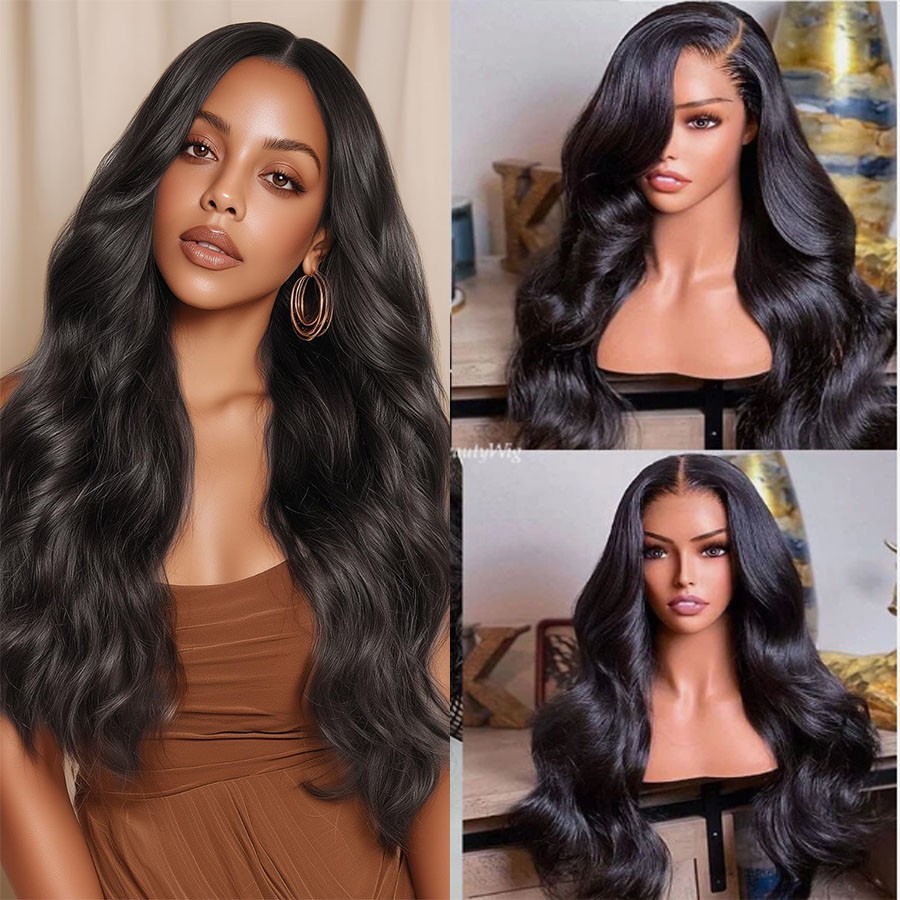 5×5 Silk Base Full Lace Wig Body Wave No Glue Silk Top Real Human Hair Wig