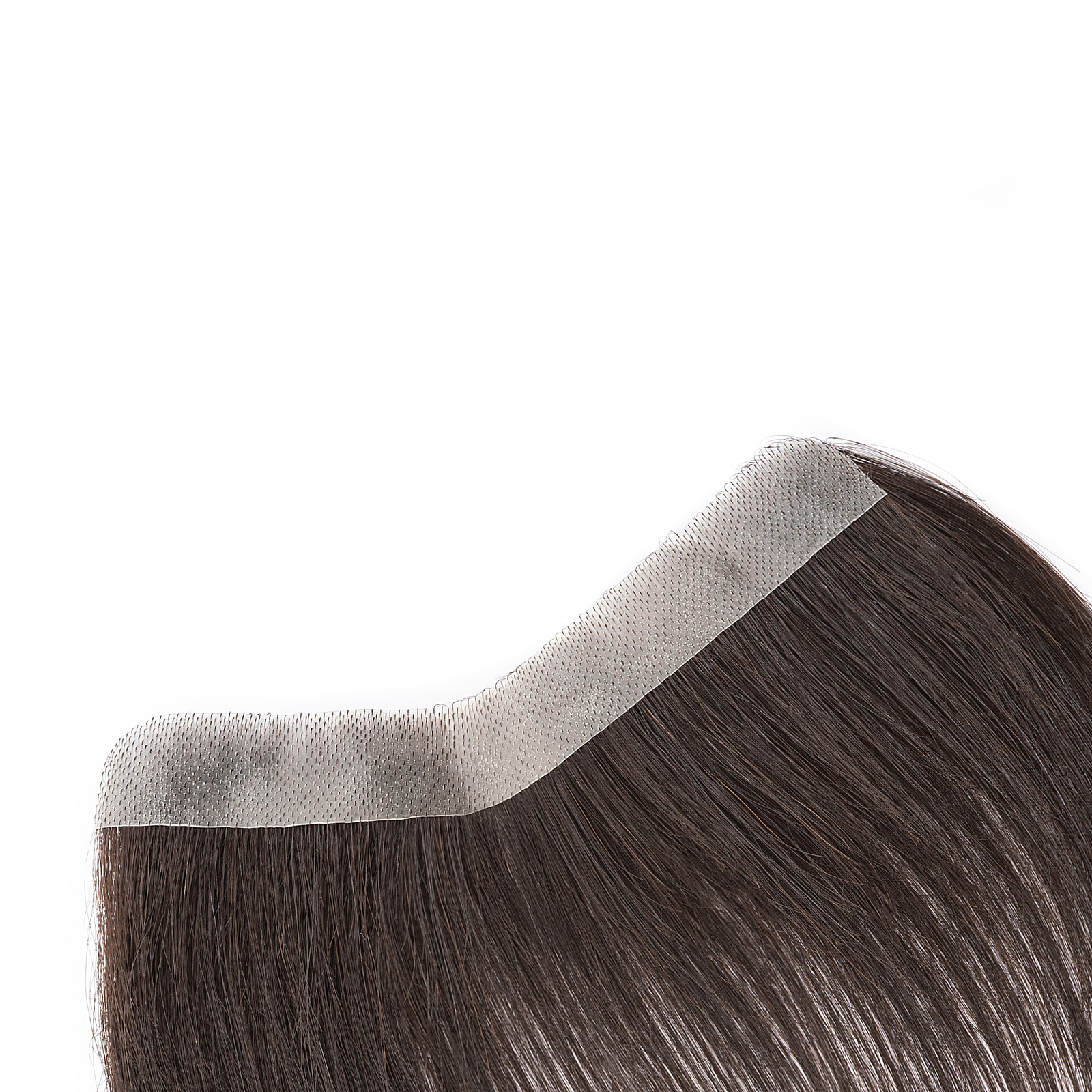 Unisex Toupee Thin Skin Hairpiece Human Hair System Replacement Forehead Topper