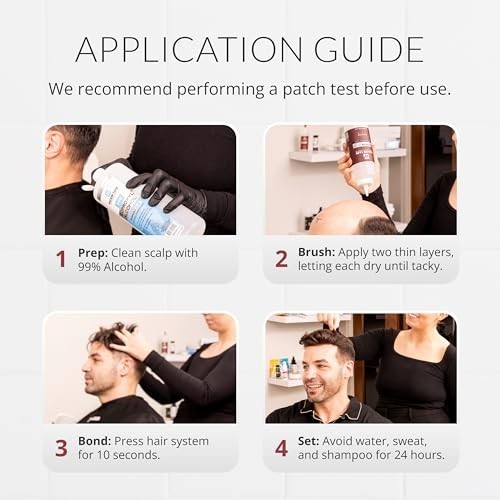 Extreme Hold Wig Adhesive 4oz Squeeze Bottle for Lace Systems & Toupees, Skin-Sa
