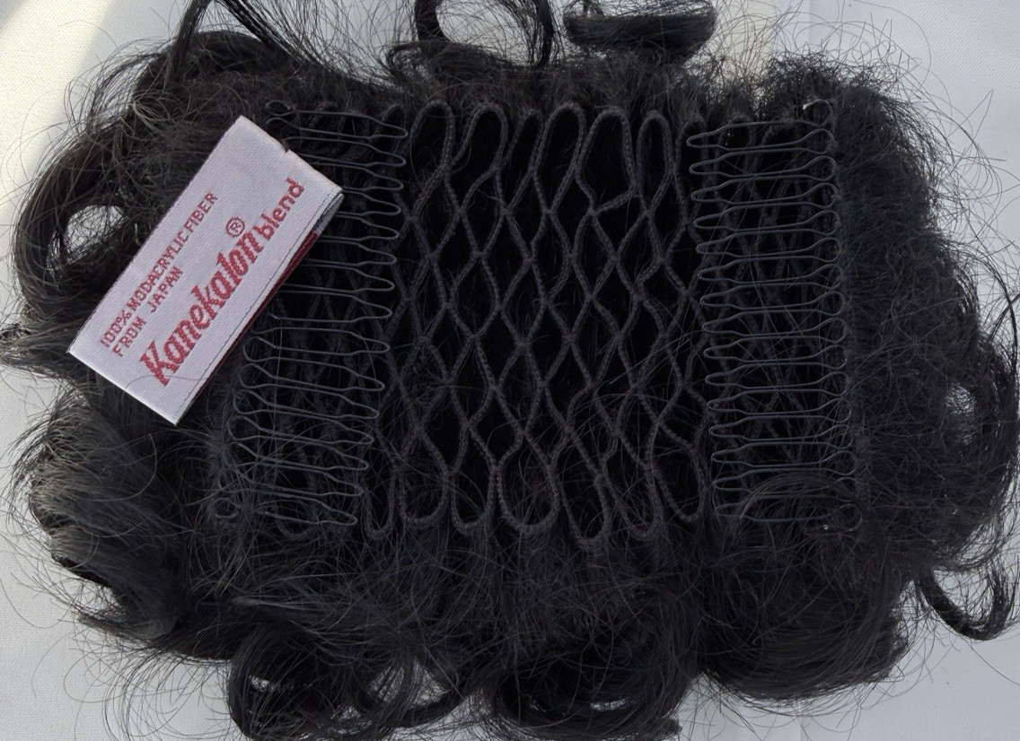 Look Of Love Hair Addition CHIGNON Style 213 In Color 1B Off Black