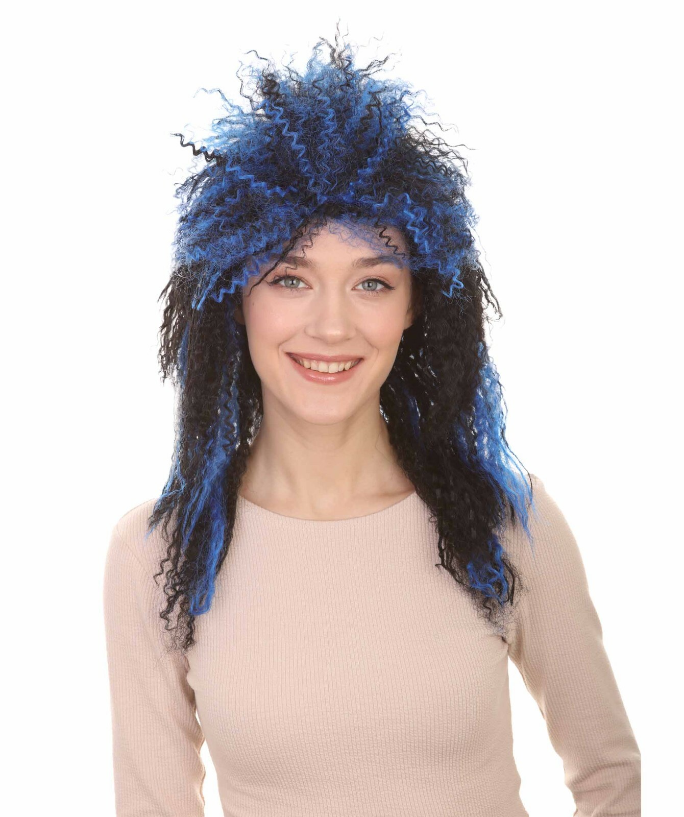 Vampires Black And Blue Women’s Wig, Dreadlock Horror Ghost Wig, HW-1982
