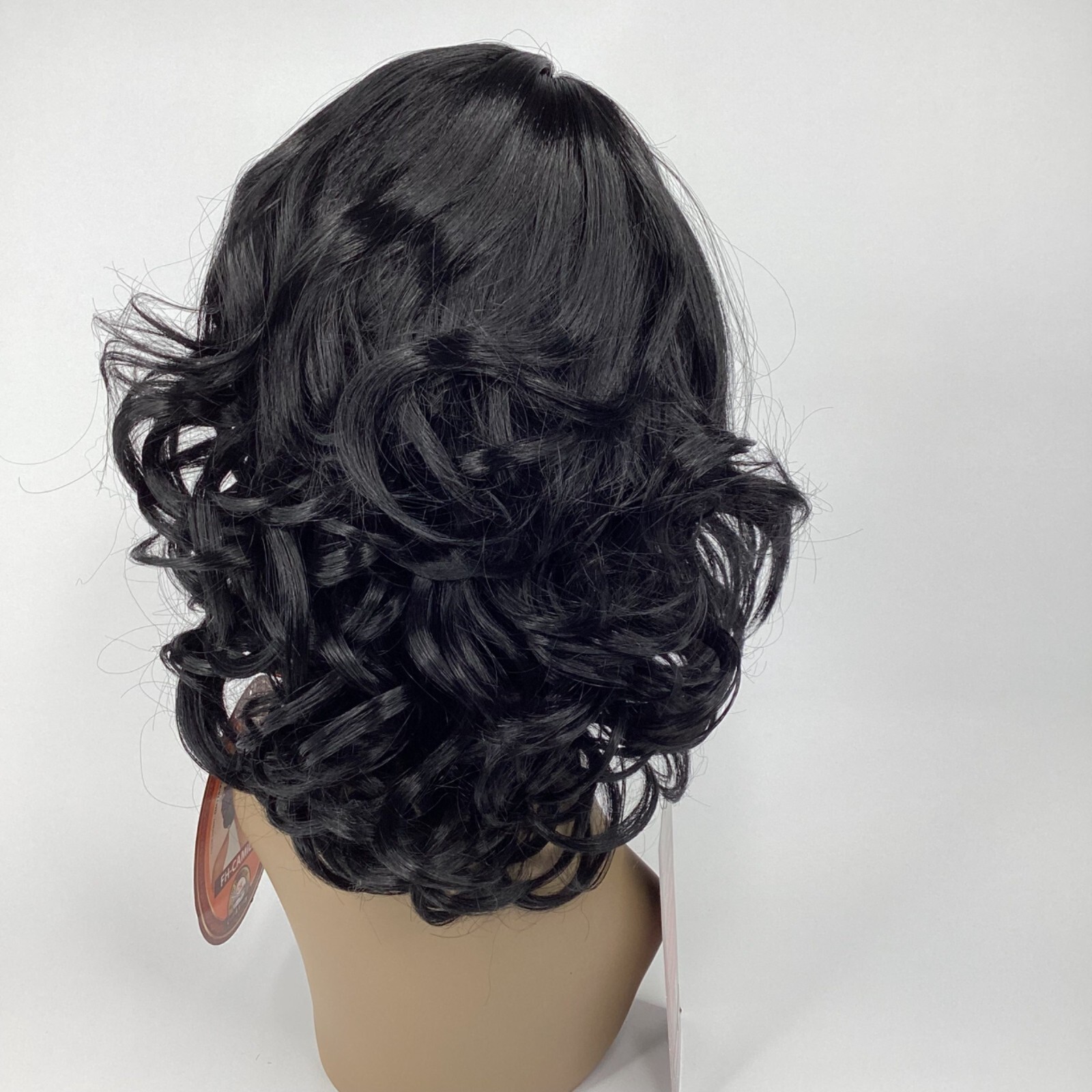 Camilla #1 Jet Black Feather Flip Wig Classic Cap Synthetic Adjustable