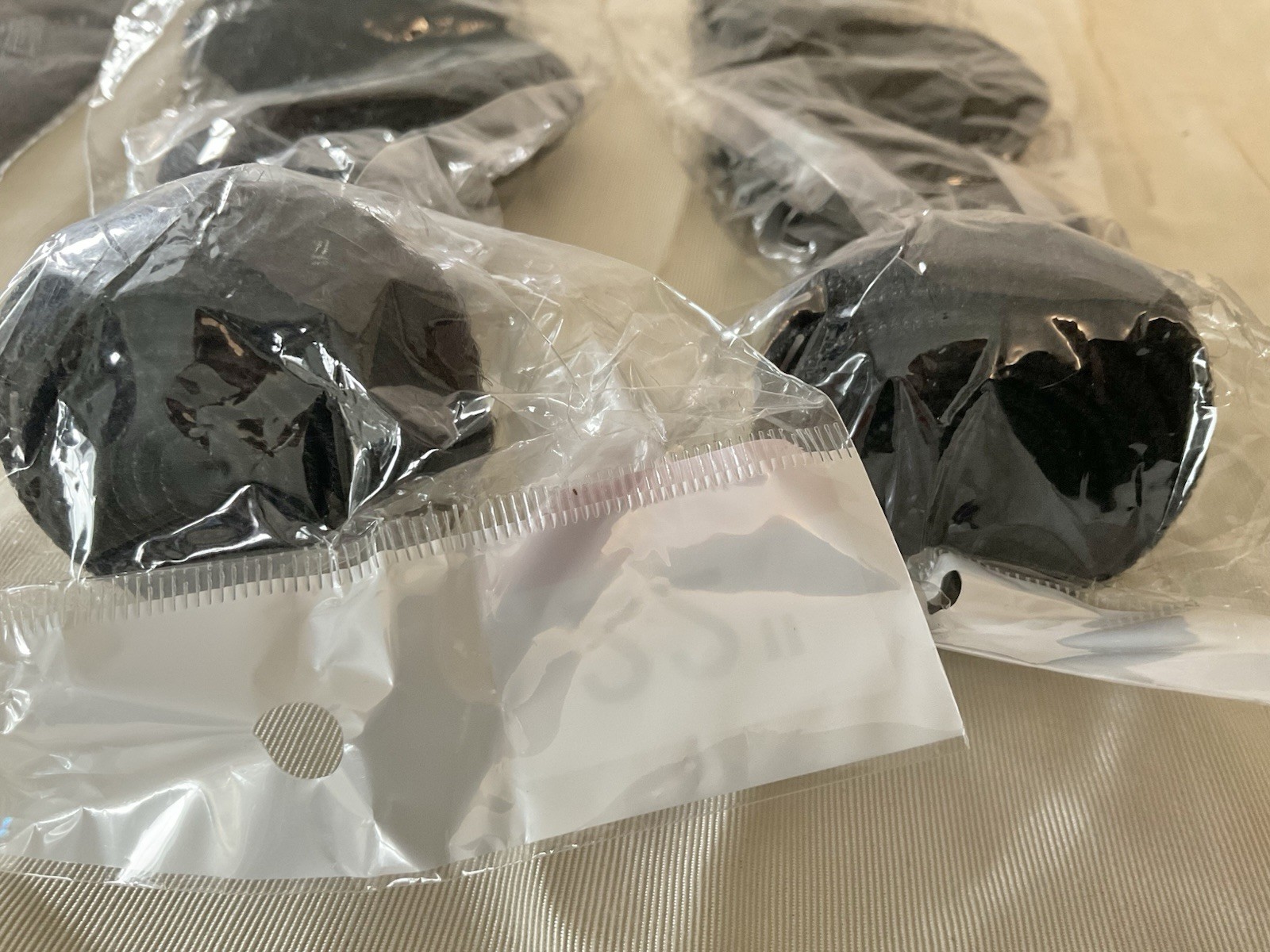 Lot Of 3 Pieces Human Hair Clip In Bangs & Extensions 16” 22” Beauty Supplies