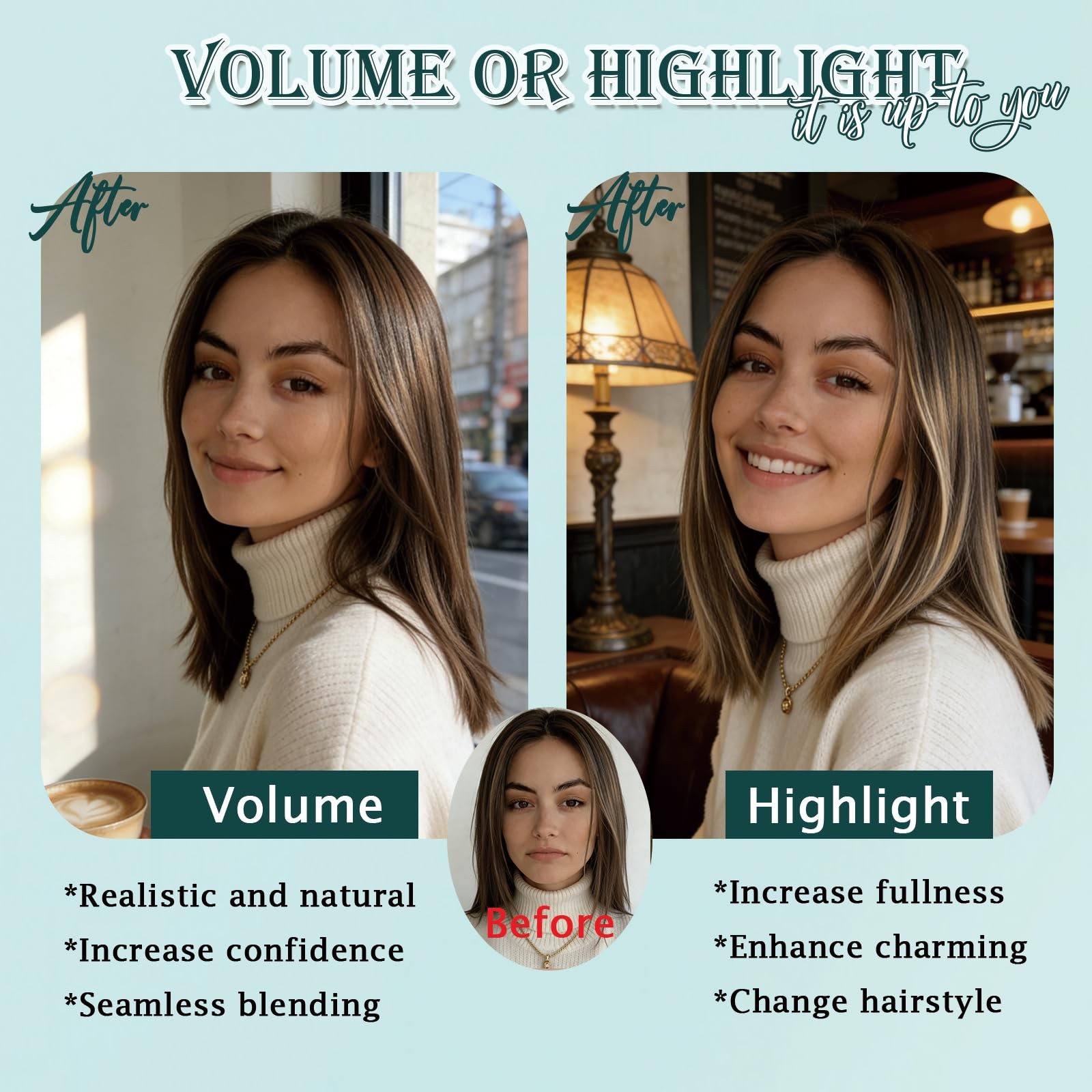 Benehair 6 Pcs Clip In Short Hair Extensions 100 Real Human Hair For Women