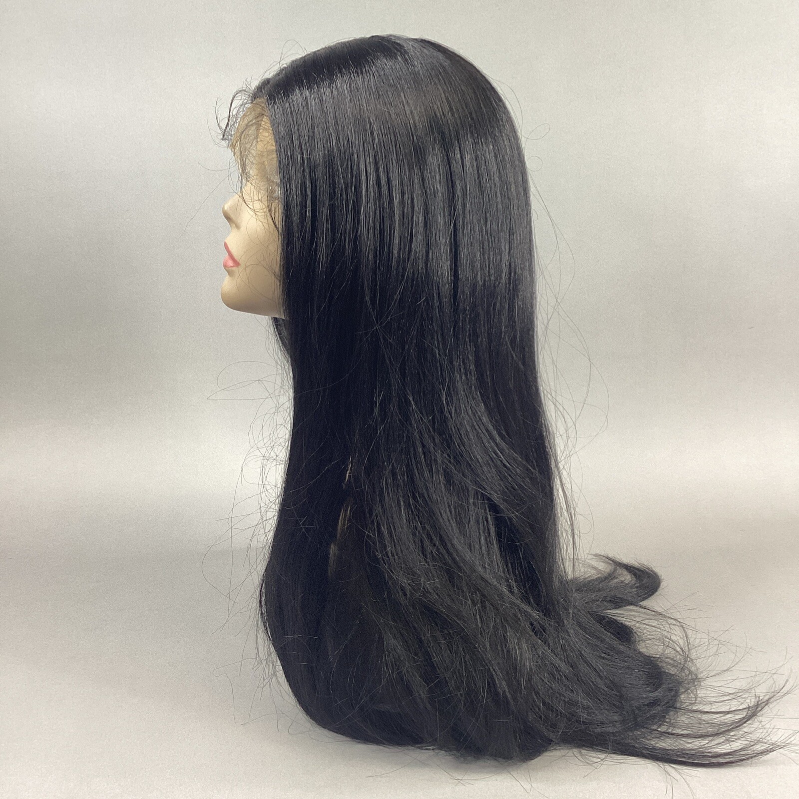 MLF560 Suzie #1B Off Black Long Straight Premium Synthetic Lace Front Wig