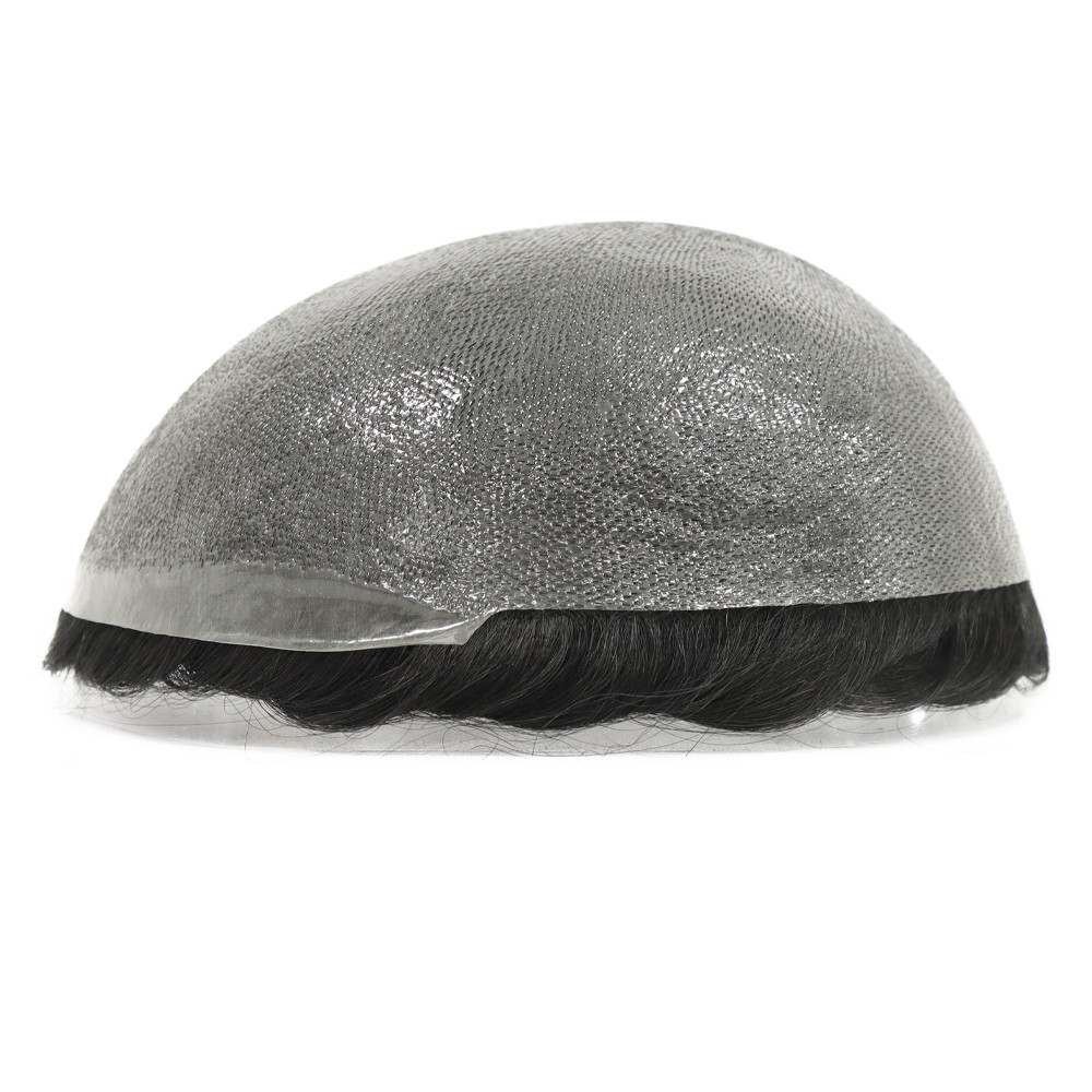 Micro Ultra Thin Skin Super Mens Toupee Human Hair System 0.02mm Hairpieces OSNG