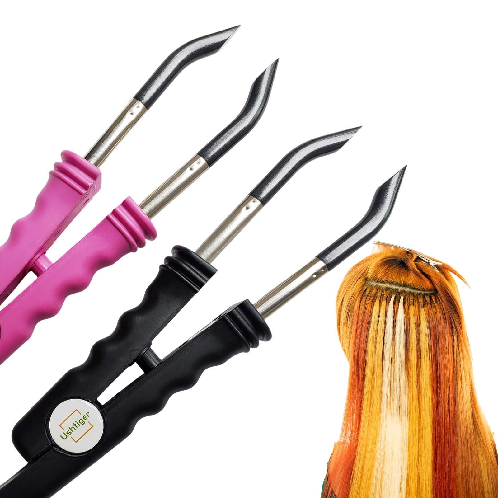 Hair Extension Connector Machine Kit – Hot Fusion Iron, Keratin Flat Tips, DIY &