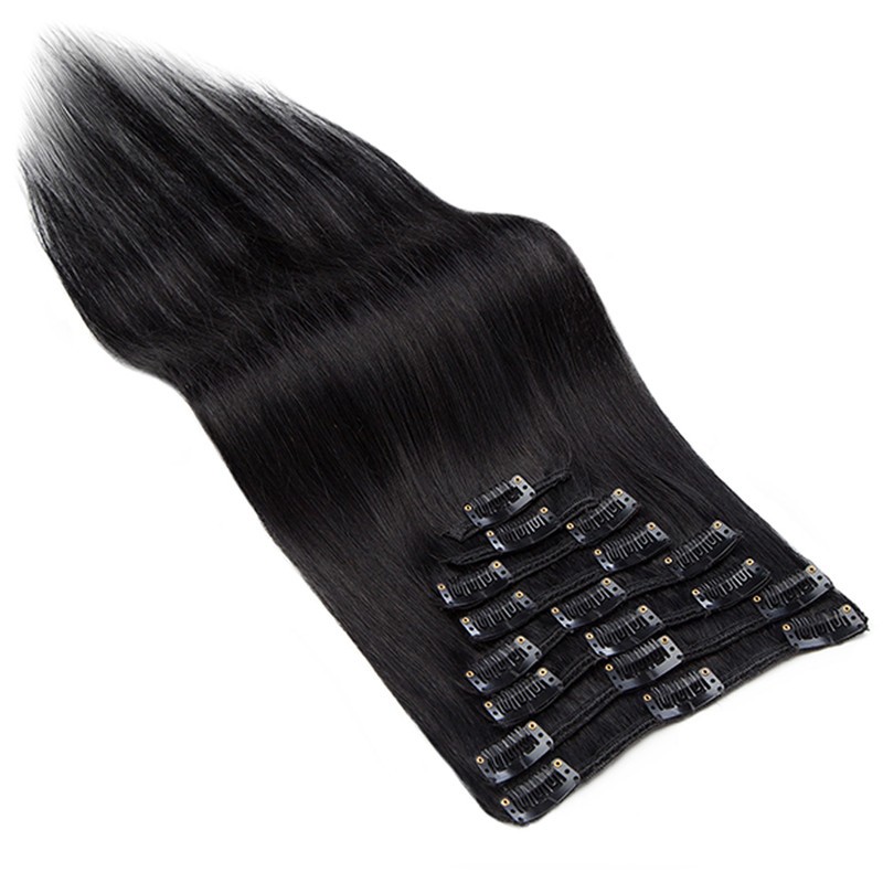 CLEARANCE Full Head 100% Real Remy Balayage HairClip In Human Hair Extensions