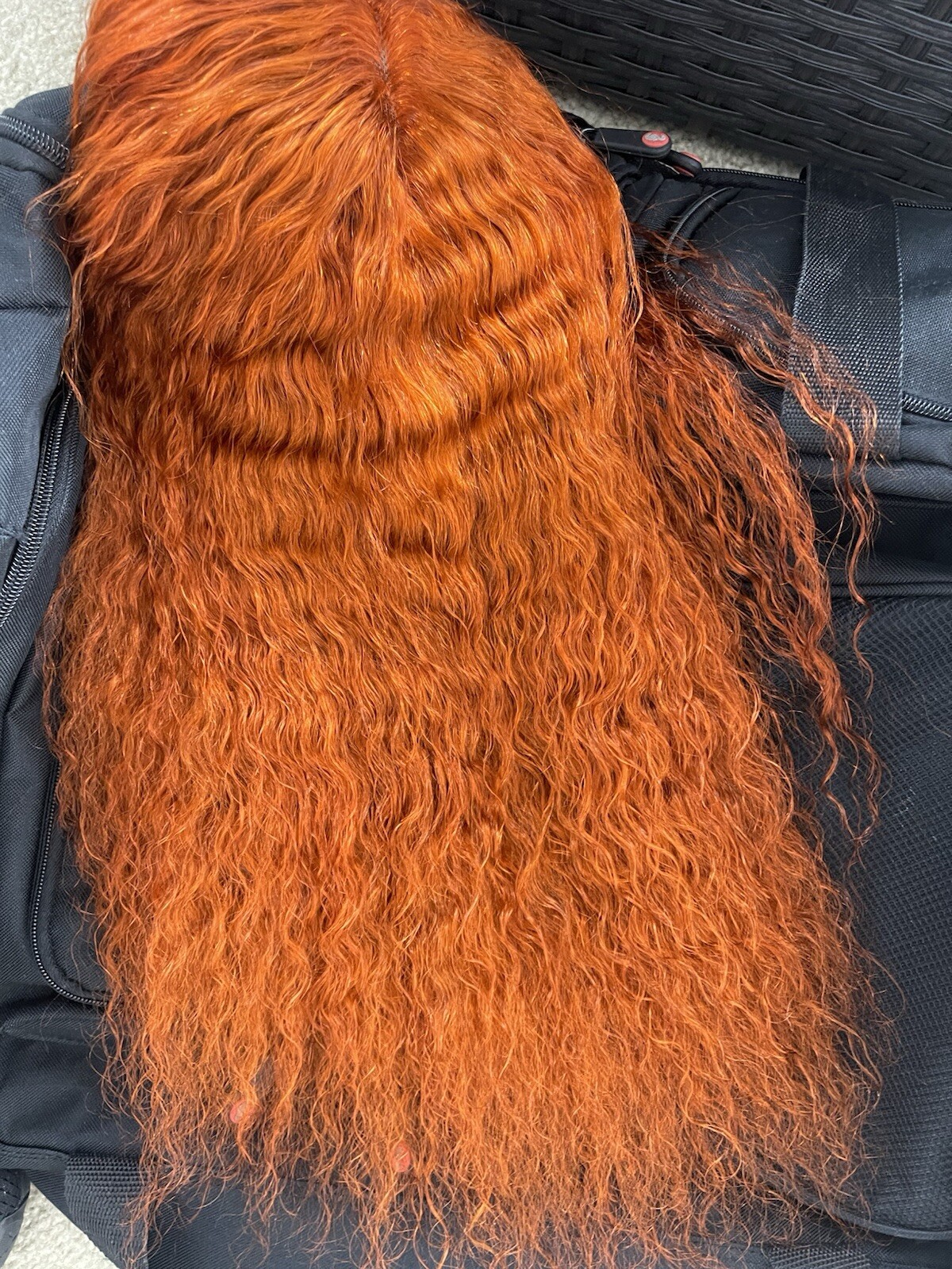 18” 4×4 Transparent Lace, Custom Colored, Human Hair, Closure wig, With Extra Ba