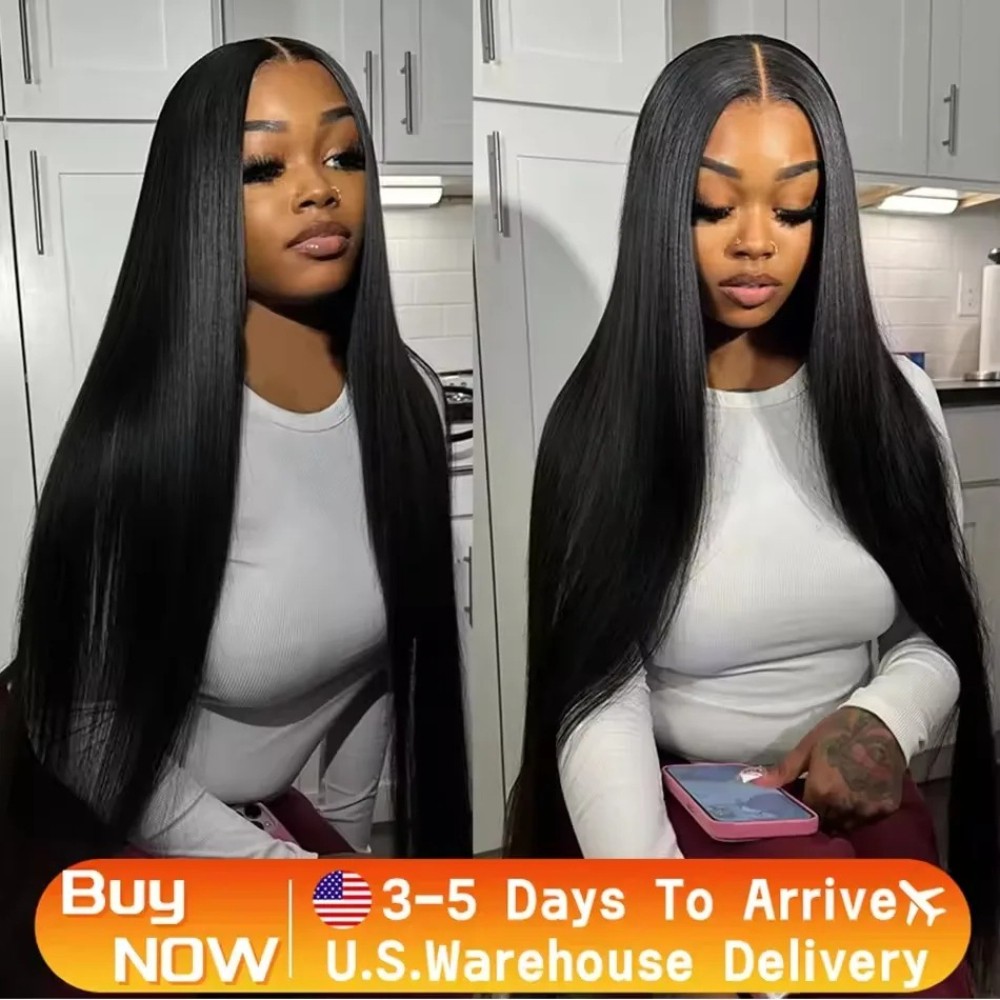 Bone Straight HD Lace Front Wig – 13×6/13×4/360 Brazilian Human Hair 250 Density