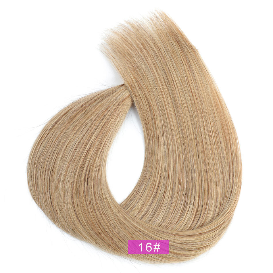 22″ Curly Wavy invisible Russian Hole Weft 100% Human Hair Extensions 100g