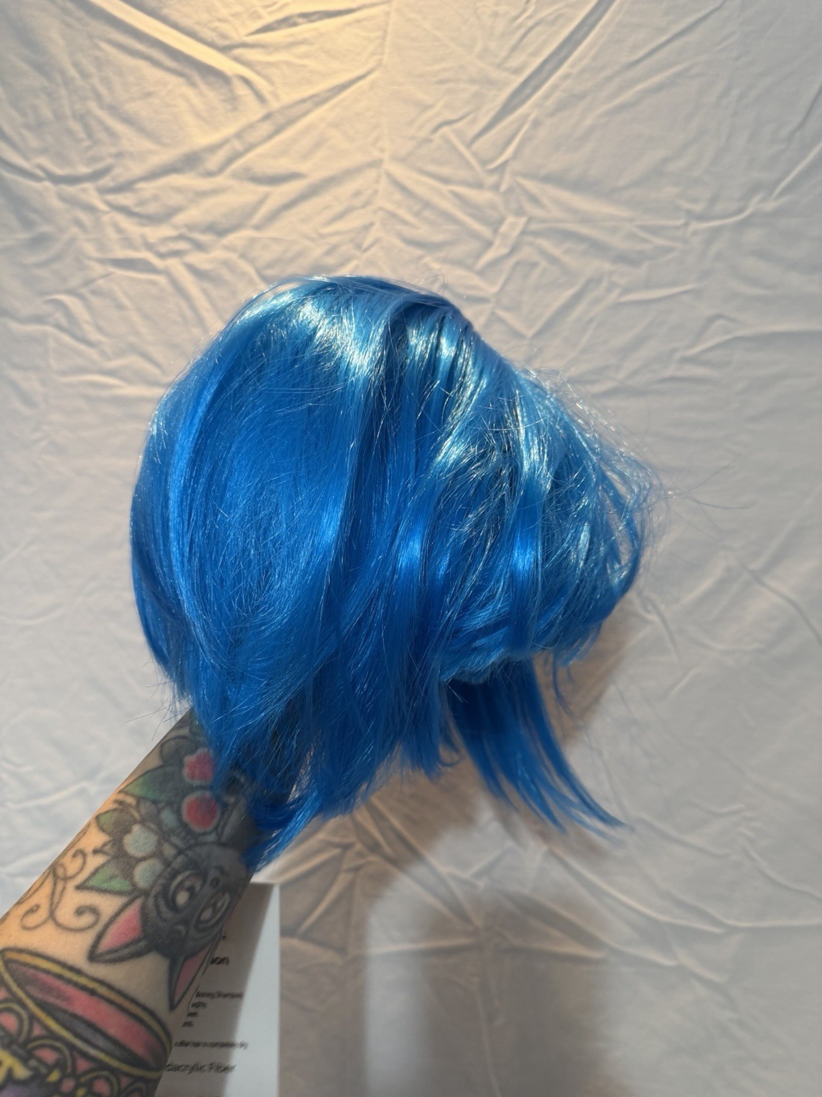 Lot Of 5 Blue Synthetic Wigs Costume Cosplay Party Wig