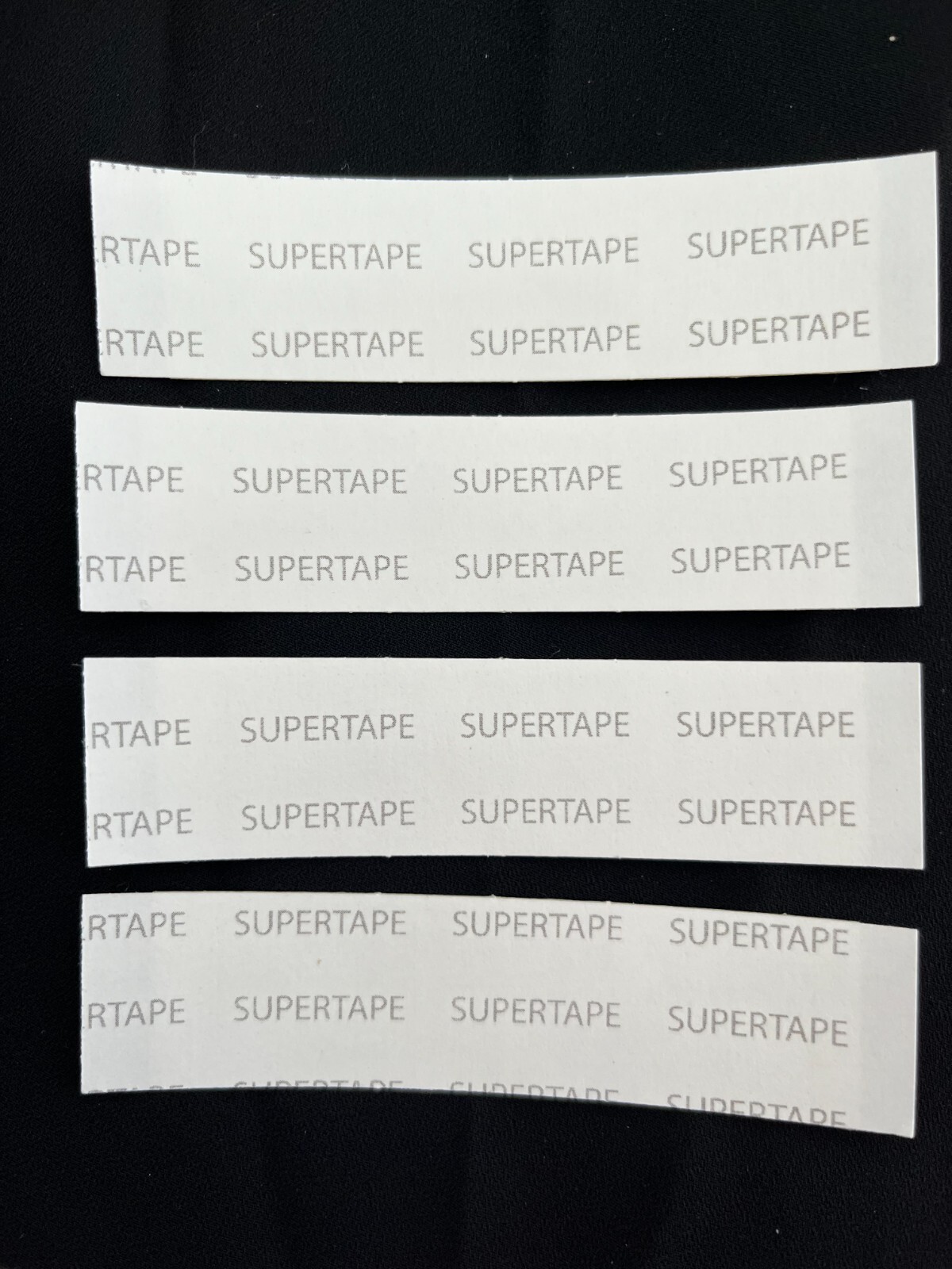 SUPERTAPE STRAIGHT 3/4 X 3″CONTOUR 108 STRIPS HAIRPIECE TAPE ~LACE WIGS &TOUPEE.