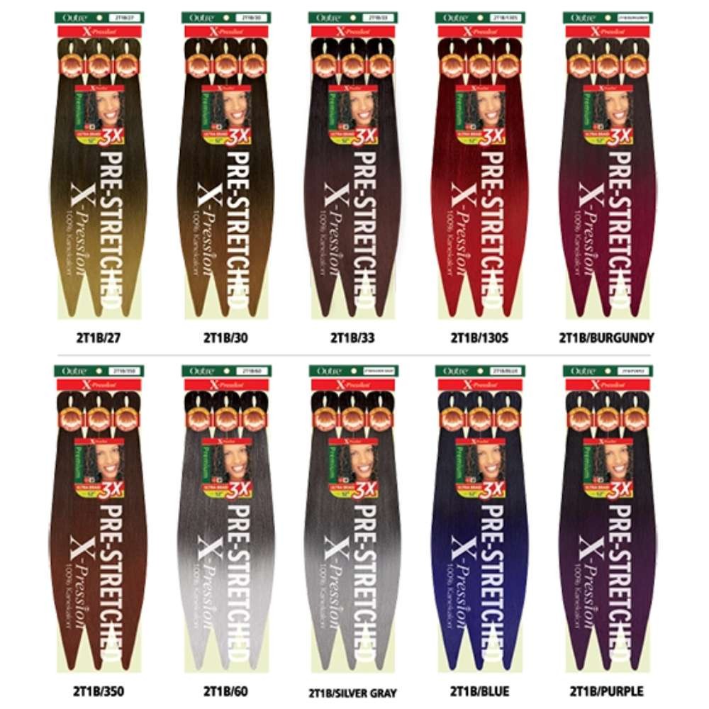 Outre X-Pression 100% Kanekalon 3X Pre-Stretched Ultra Braid