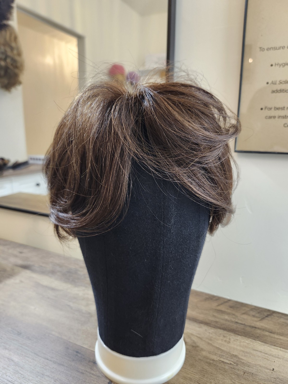 Wigpro human hair Top Piece , 5-7″ 307M Pull Thru Brown 04
