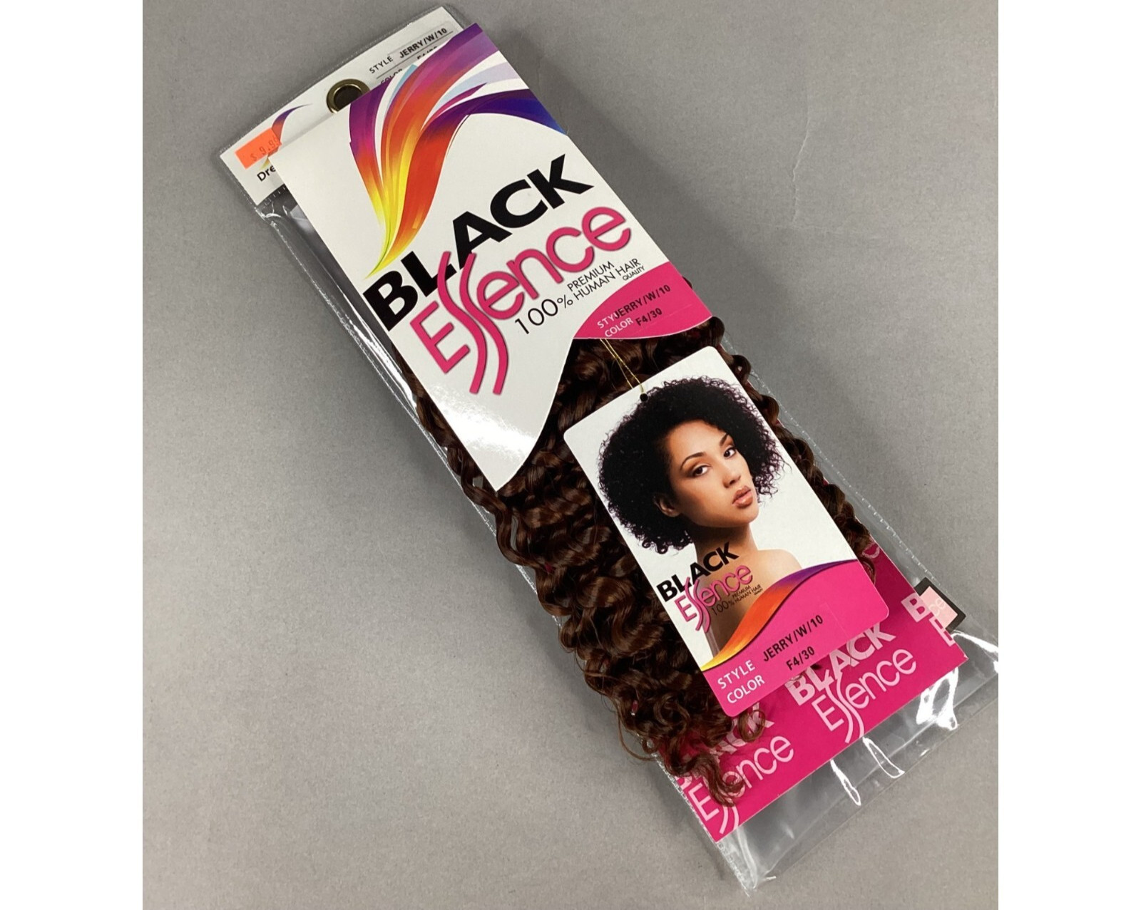 10″ Short Jerry Curl Color #F4/30 Dark Brown Highlights Blended Hair Extensions