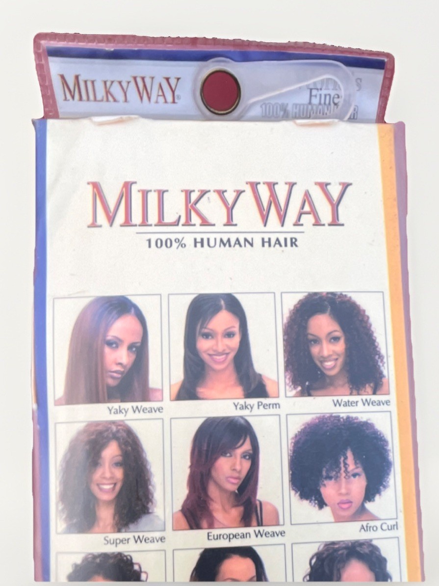 milky way italian perm wave 100% human hair weave, 12 in, color p1b/350