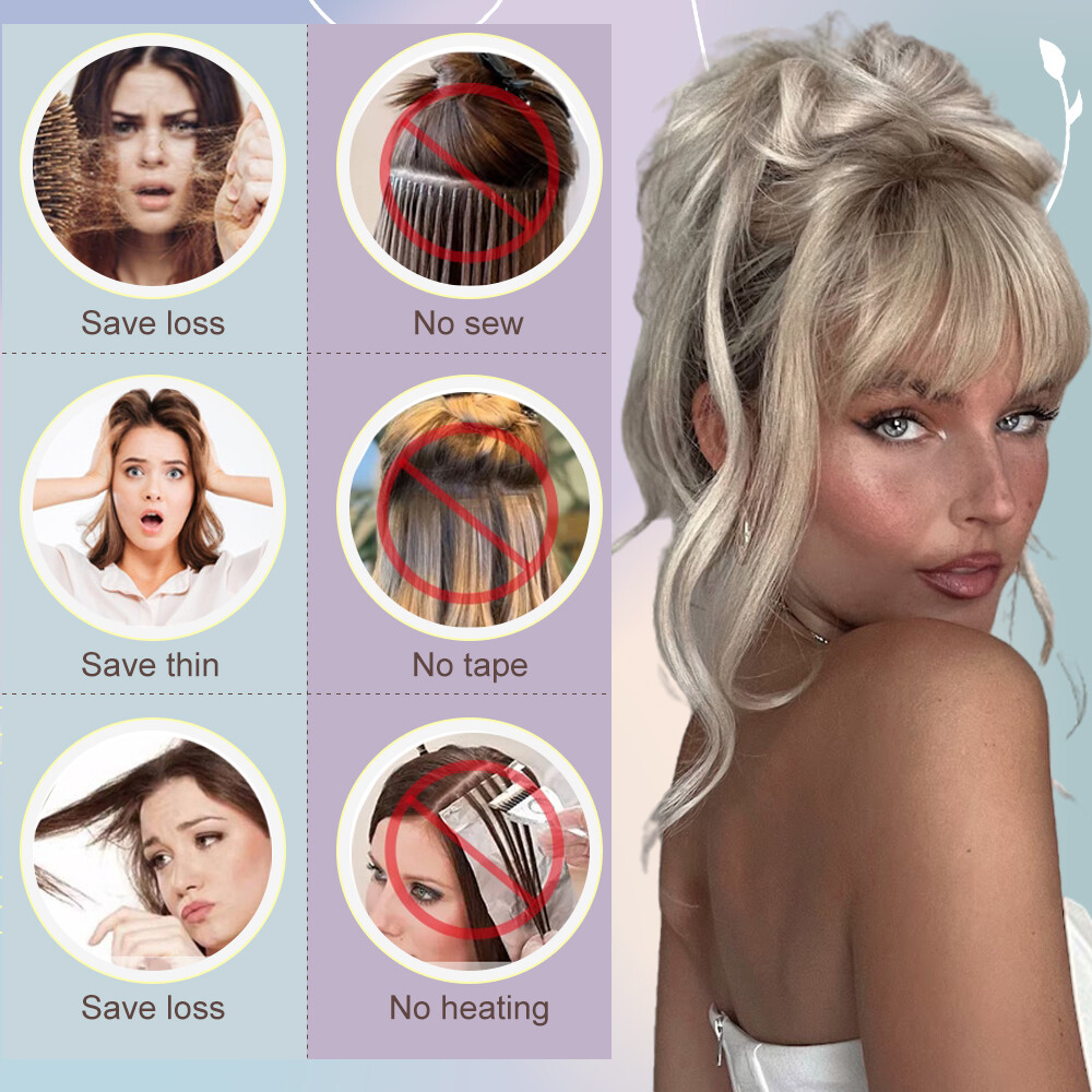 LARGE Real Thick Messy Bun Hair Piece Scrunchie Updo Wrap Extensions as Human US