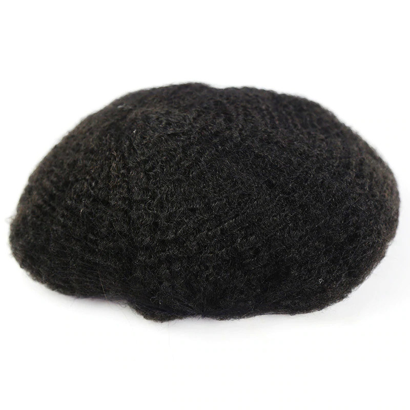 Afro African American Toupee for Men | Full Lace Base Afro Curl Hair Systems