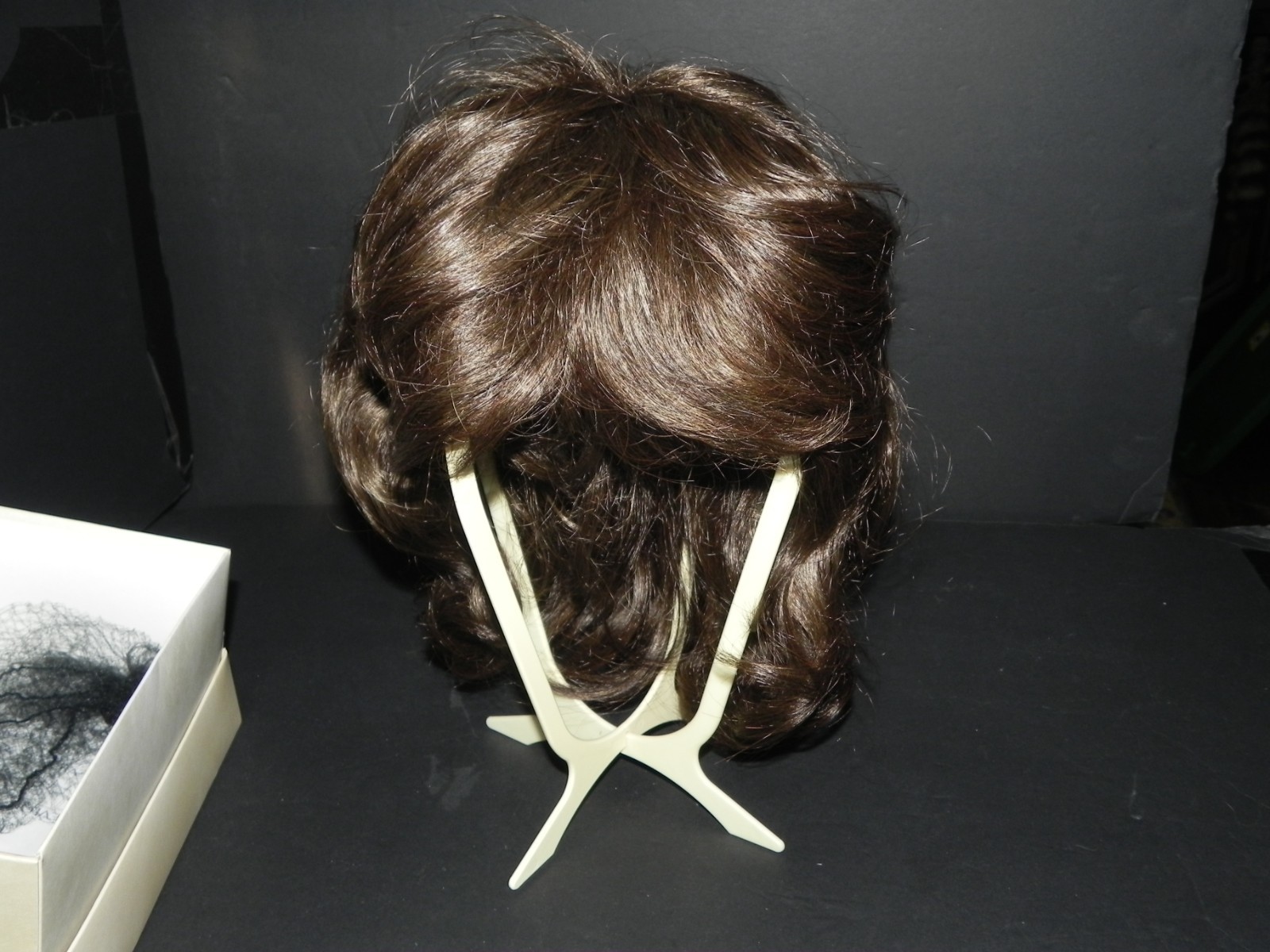 Revlon Caramelized Brown Short Front Medium back Length Wavey Wig – Rooted