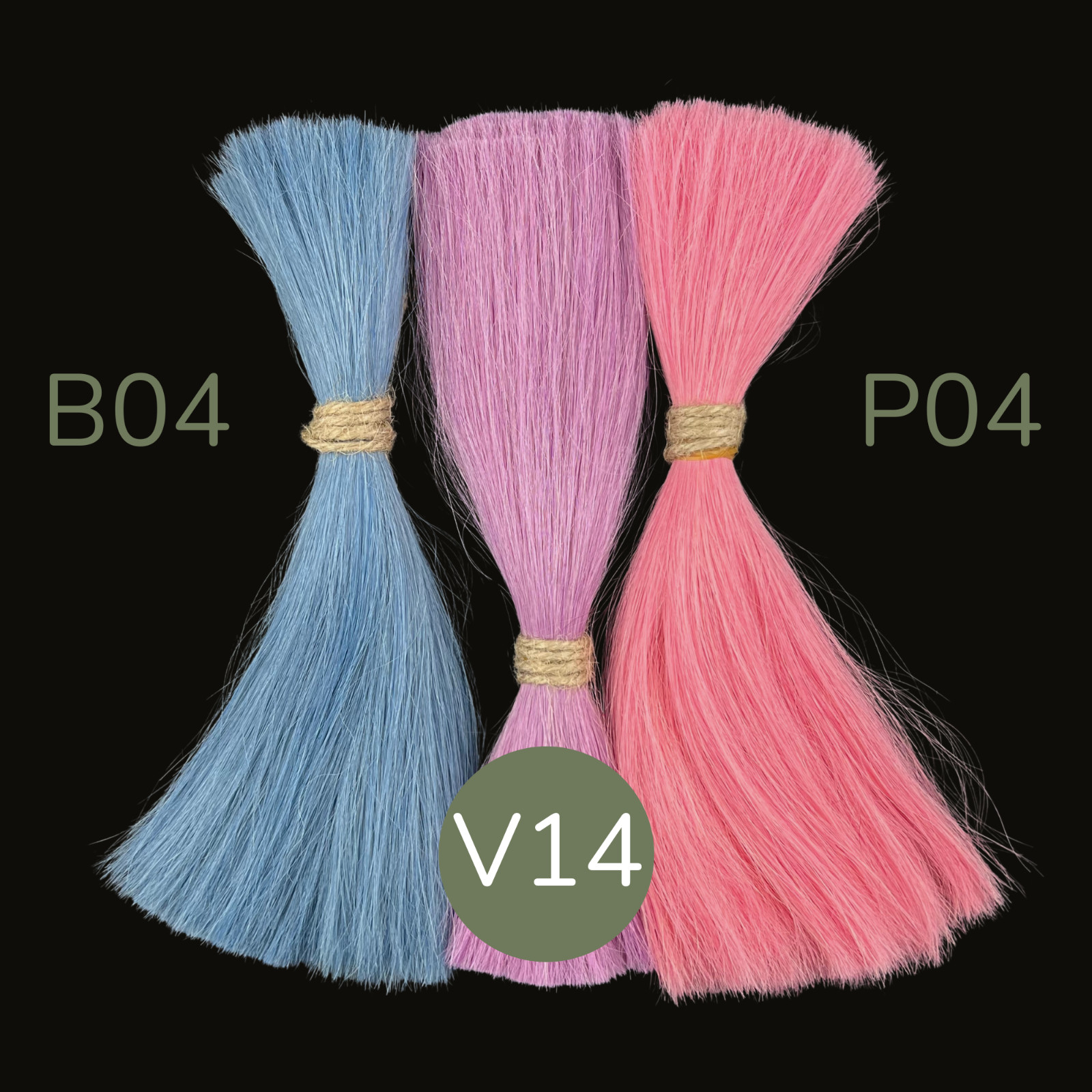 Human hair 50 Grams Pastel colors 8-10″ inch