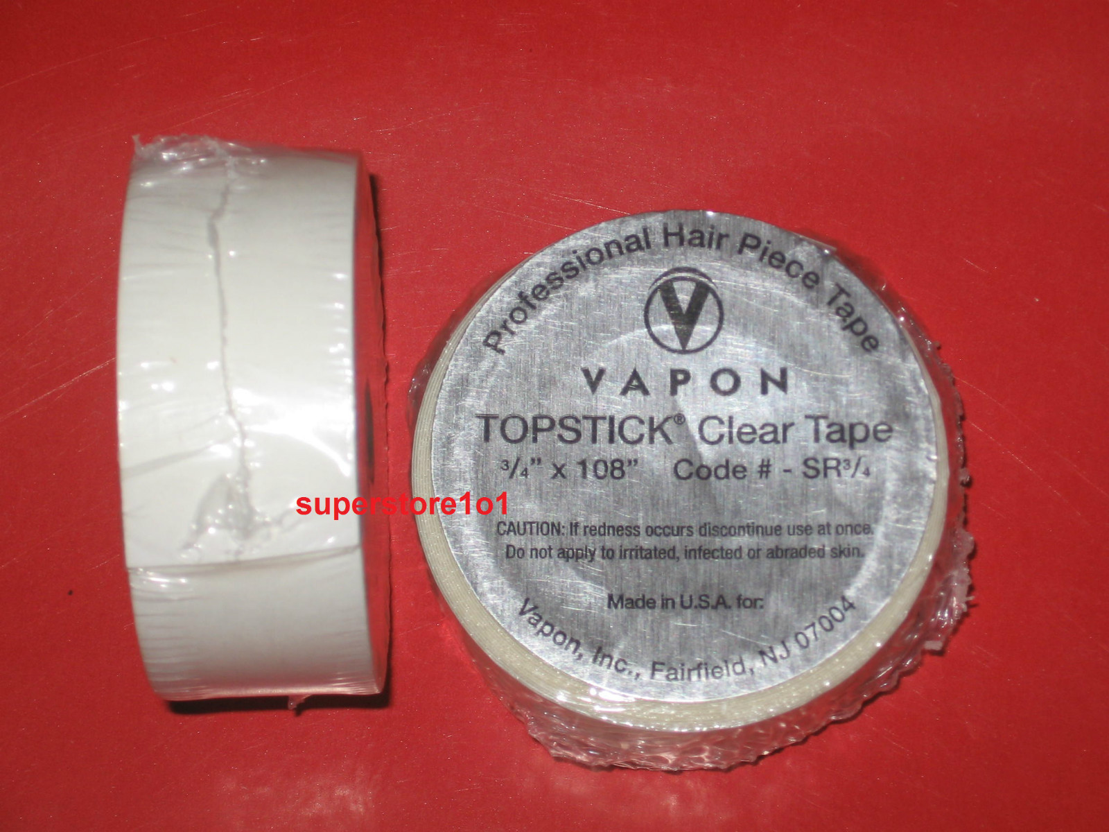 Vapon Topstick SR 3/4 Clear Roll 3/4″X 108″(3YD Roll Tape) ~Lace Wigs, Toupee.