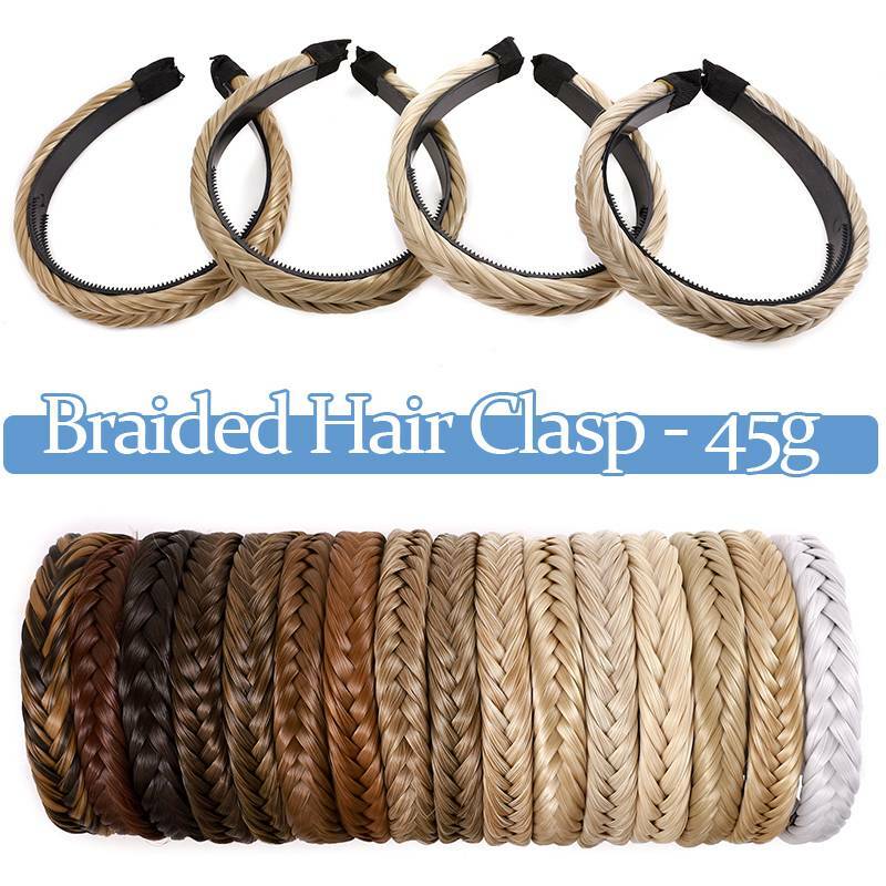 BRAIDED Hair Plait Thick Chunky Headband French Twist Braid Band Fake Extension