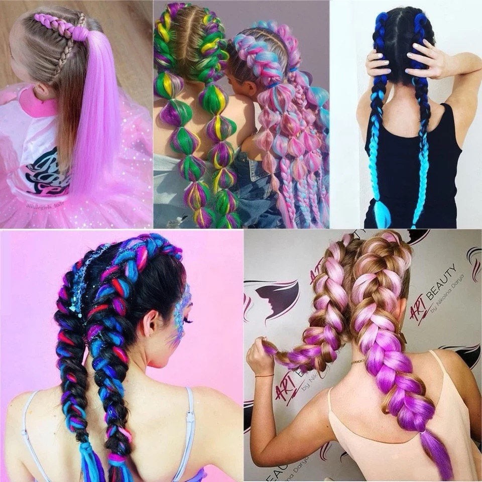 24inch Pre-Stretched EZ Braid synthetic Hair Extensions Braiding Kanekalon