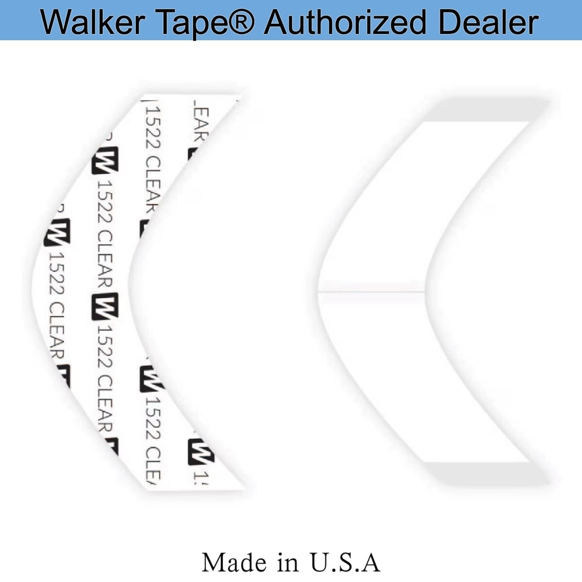 Walker 1522 Clear Tape A Contour, 72PCS, Daily Wear Tape