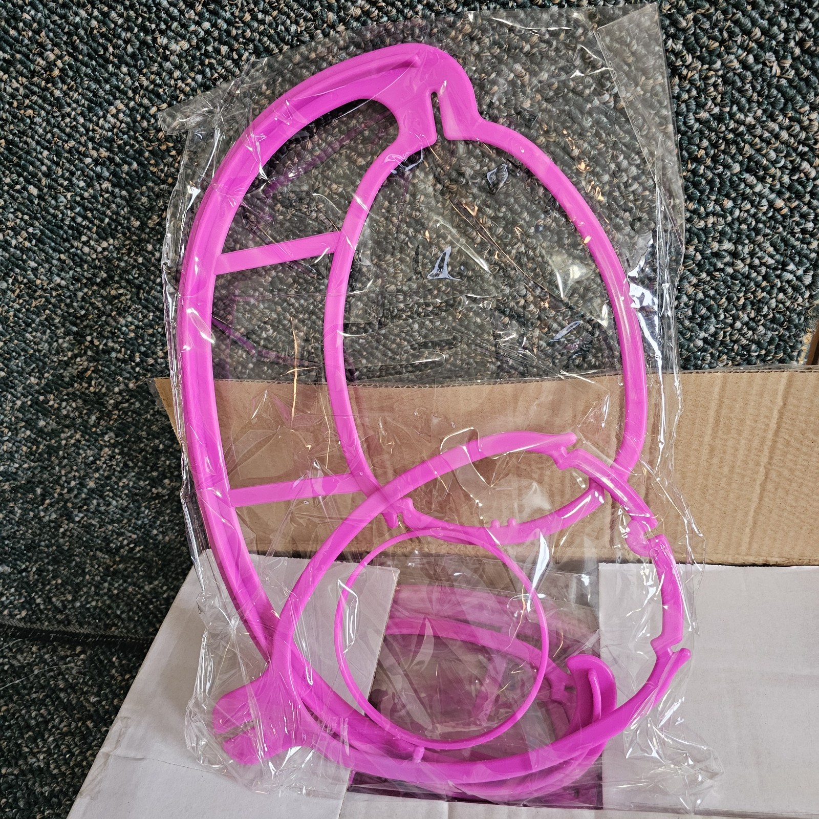 6 Pack Wig Hangers Pink Plastic Wig Holder Drying Rack Extension Storage Hooks