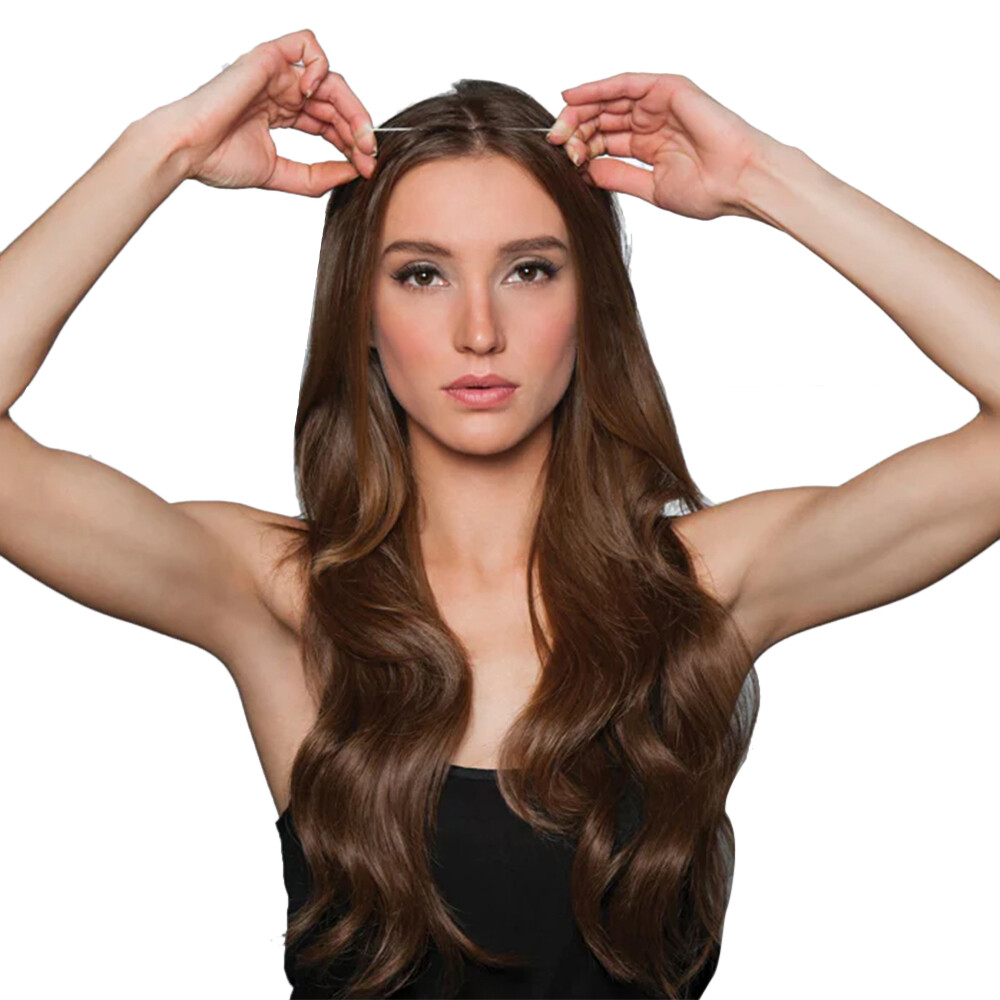 Thick Curly Wavy 100% Human Remy Halos Secret Invisible Wire Hair Extensions