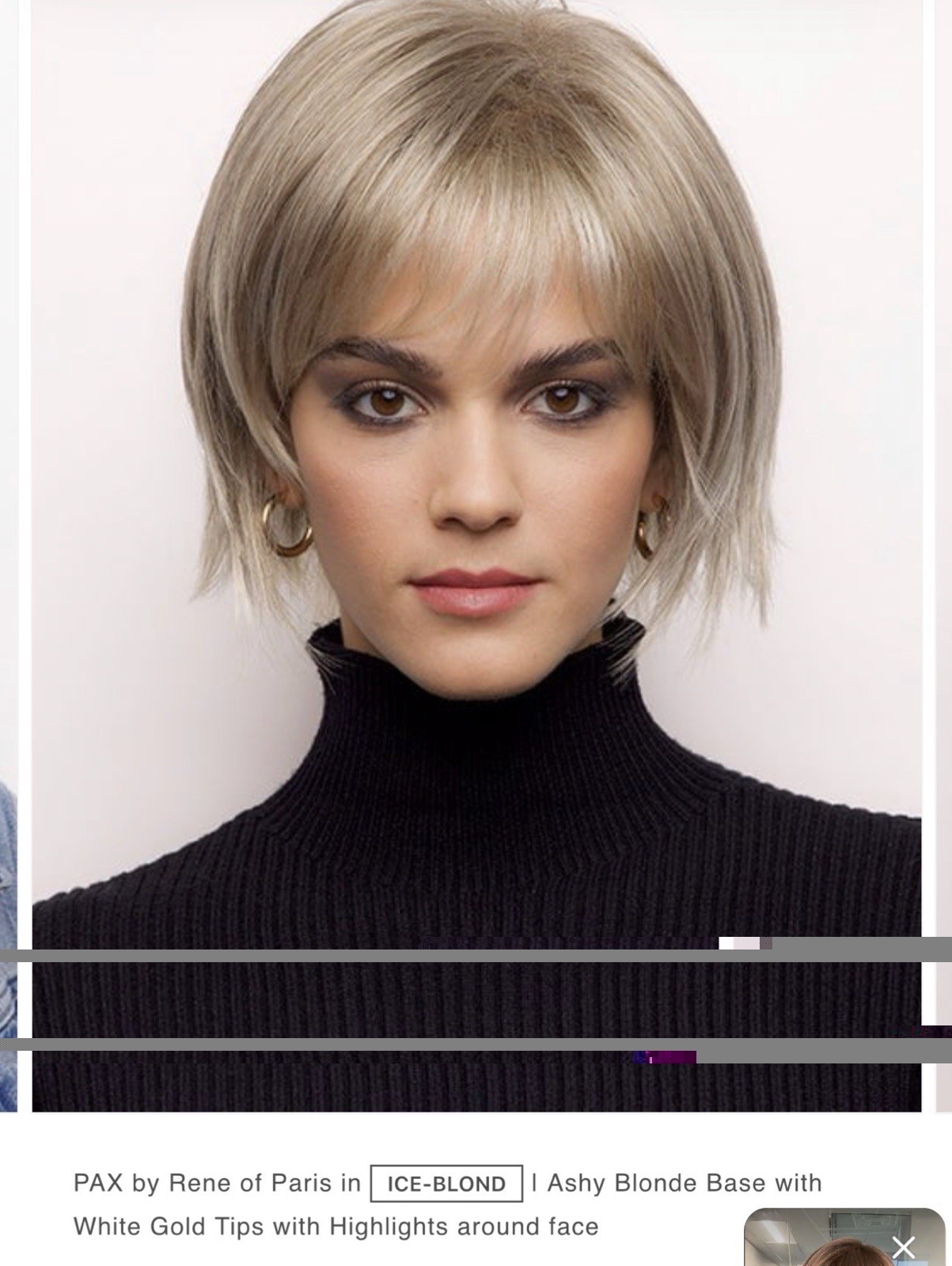 Pax Wig by Rene of Paris Hi Fashion Classic Cap Synthetic Short Straight Hair